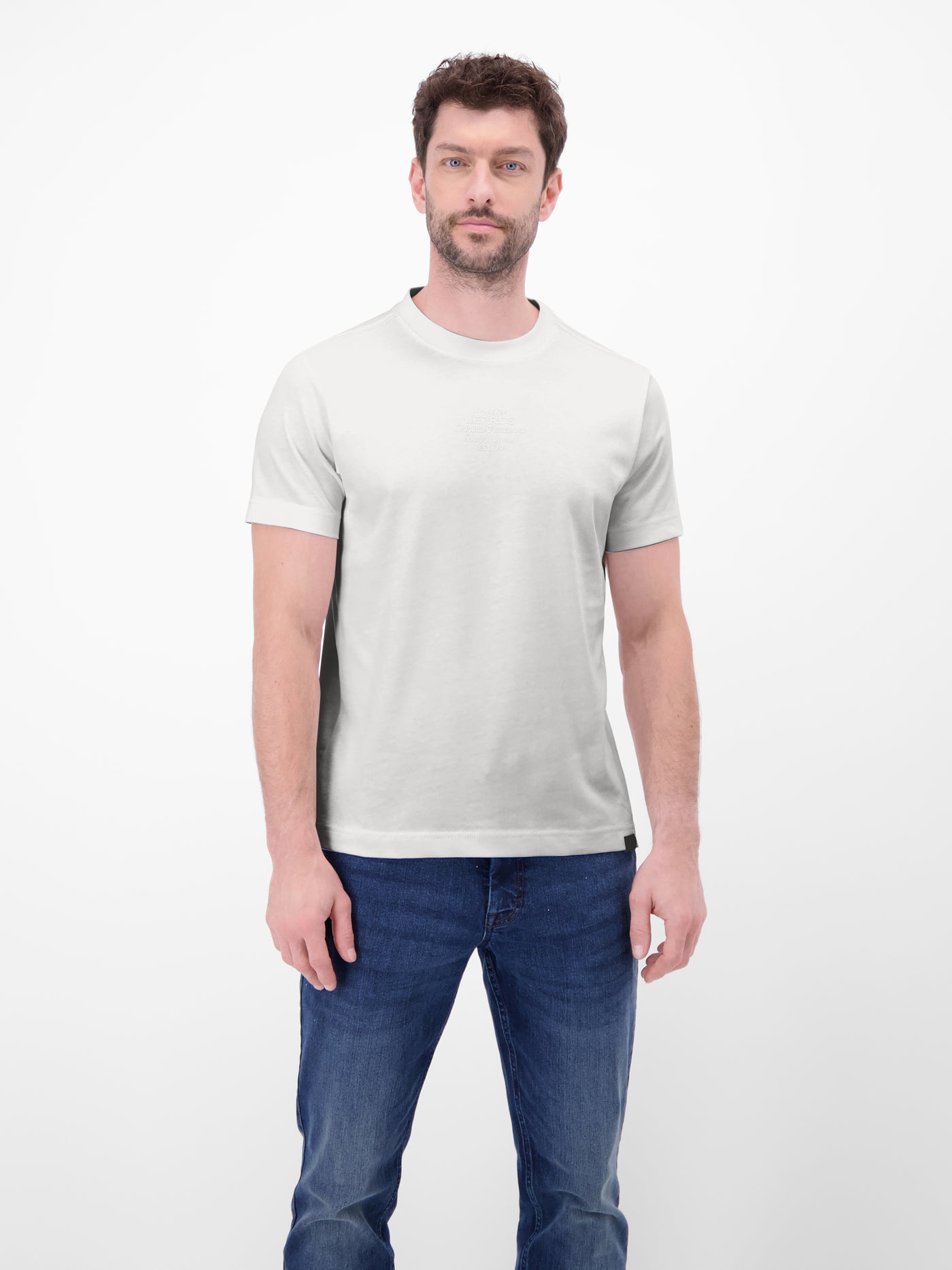 T-Shirt aus Baumwolle mit Print - T-Shirt Rundhals