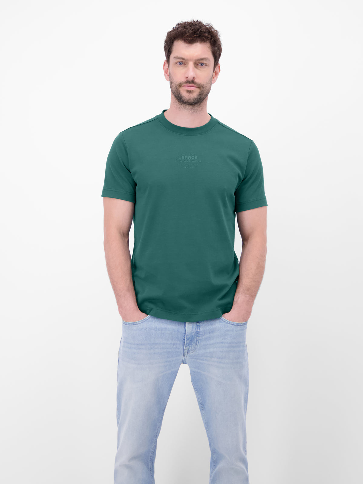 T-Shirt aus Baumwolle mit Print - T-Shirt Rundhals