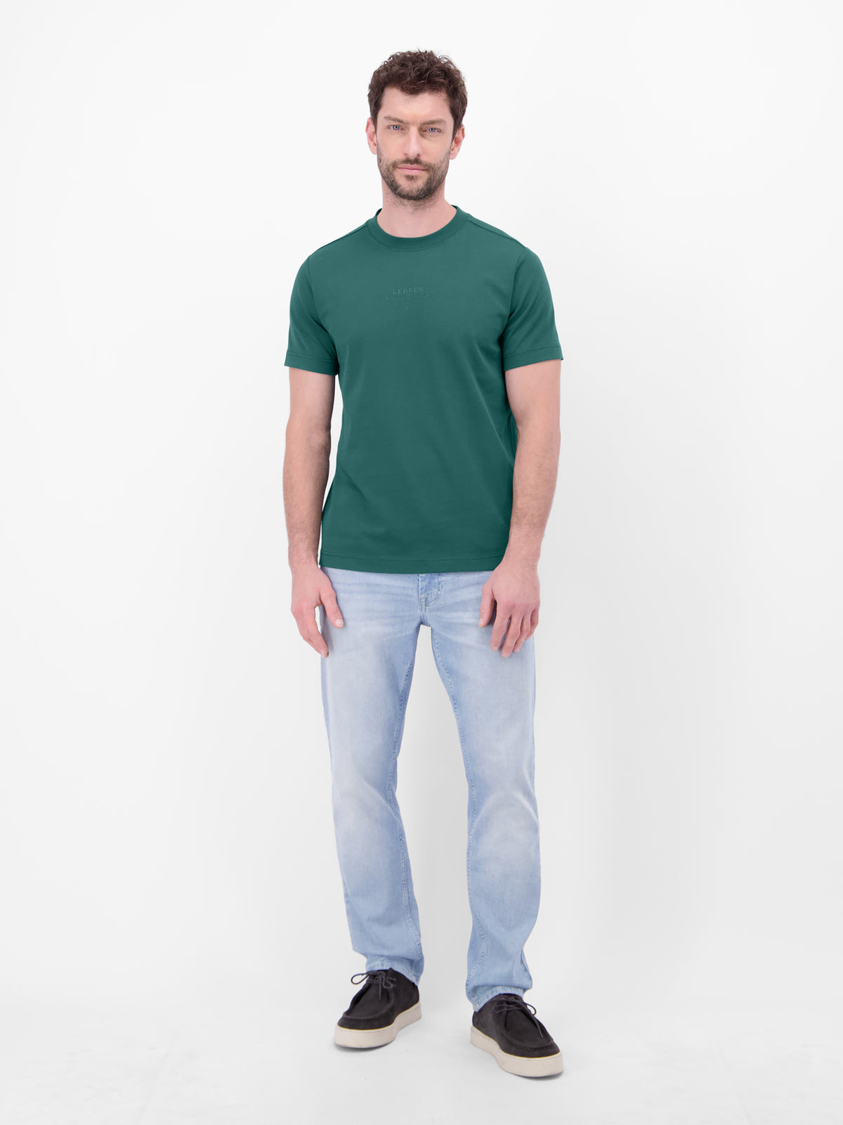 T-Shirt aus Baumwolle mit Print - T-Shirt Rundhals