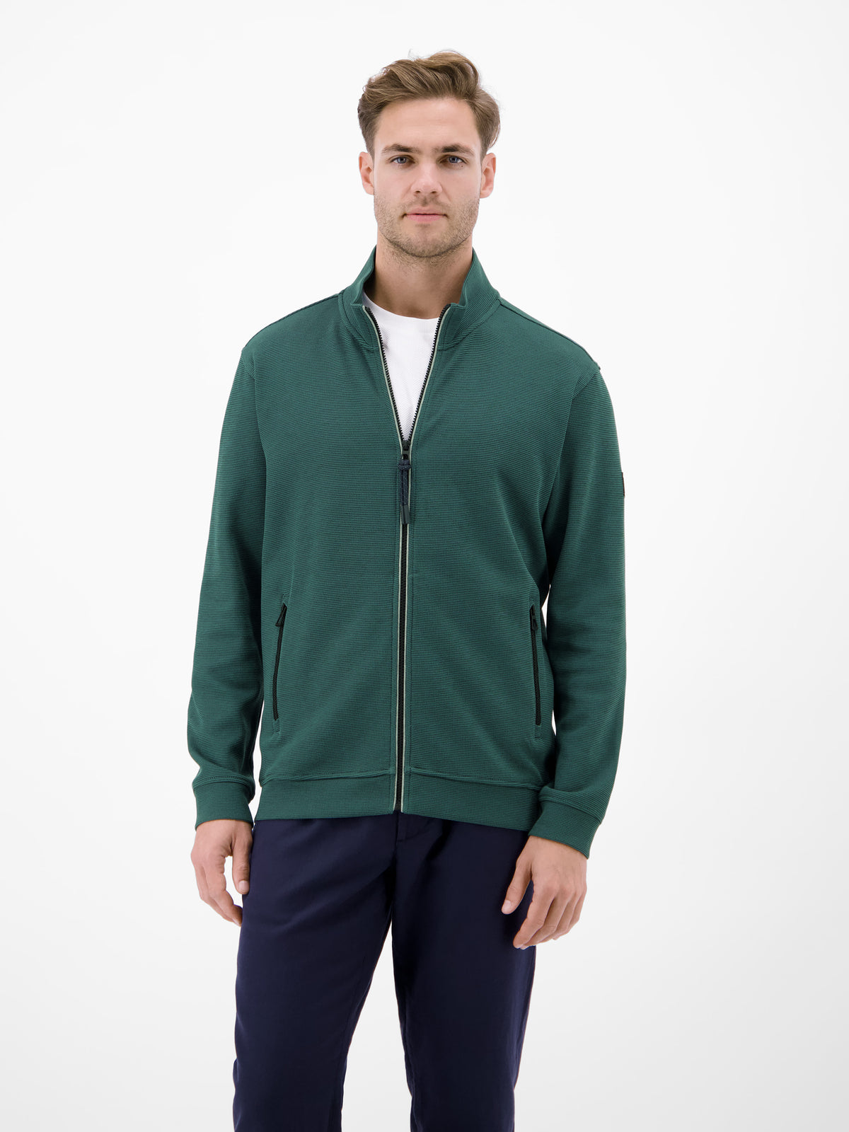 Jacke aus Baumwollmix mit Taschen - Sweatjacke