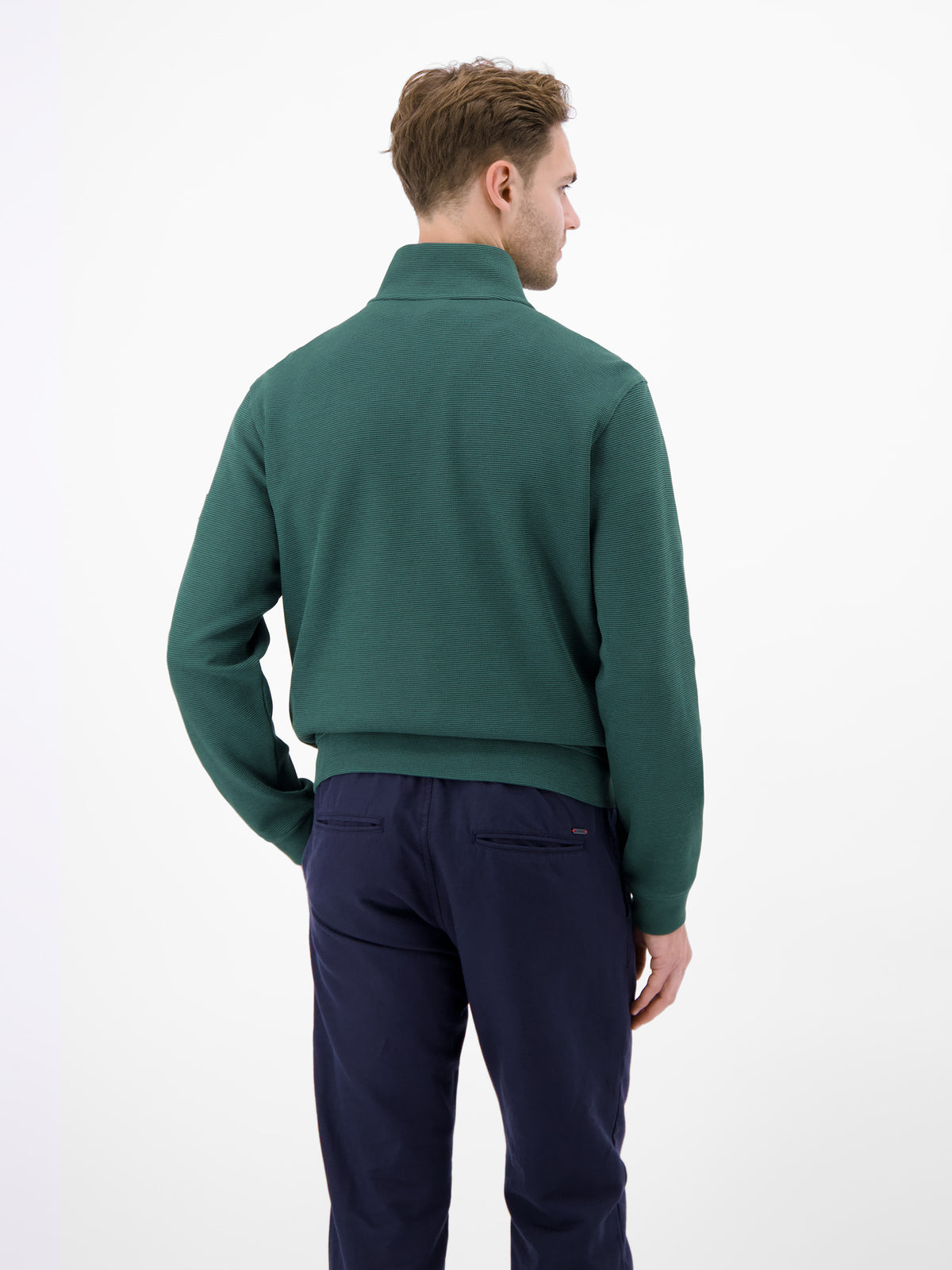 Jacke aus Baumwollmix mit Taschen - Sweatjacke