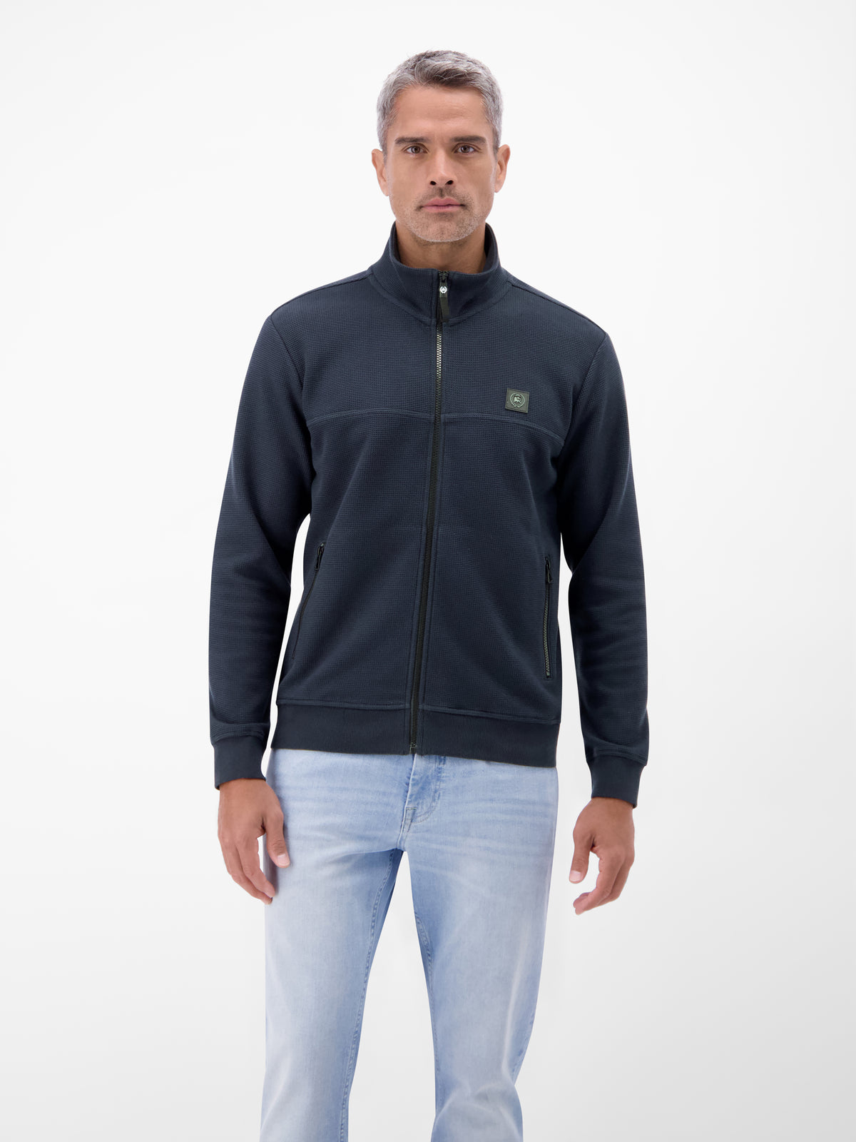 Sweatjacke aus Baumwollmix - Sweatjacke