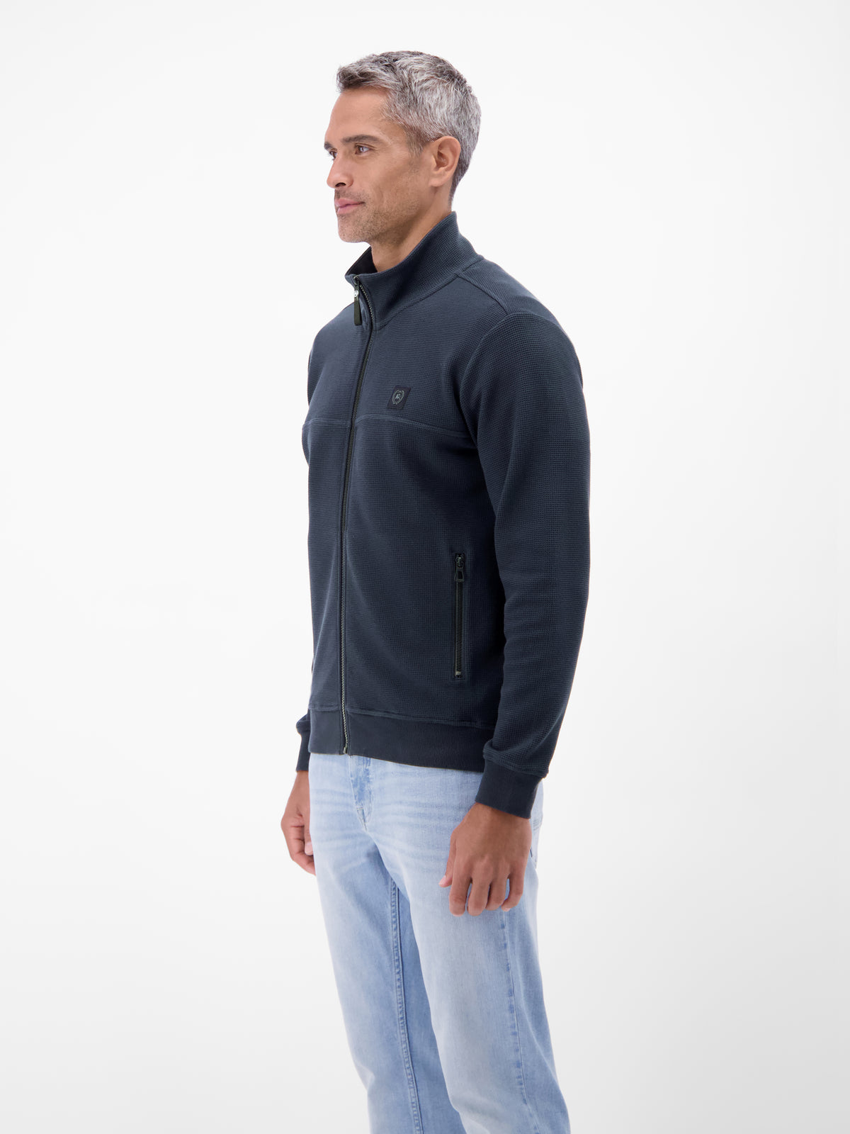 Sweatjacke aus Baumwollmix - Sweatjacke