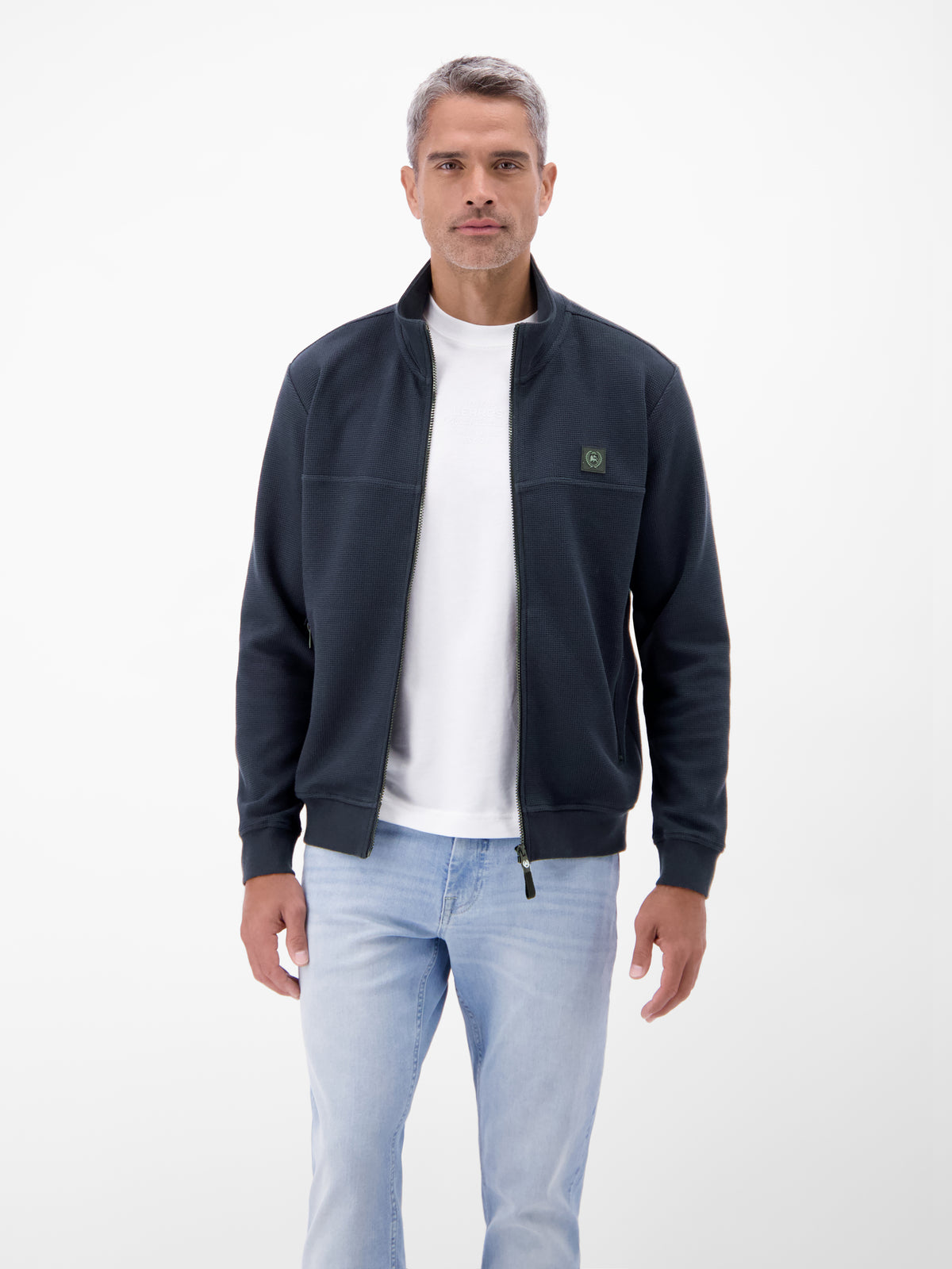 Sweatjacke aus Baumwollmix - Sweatjacke