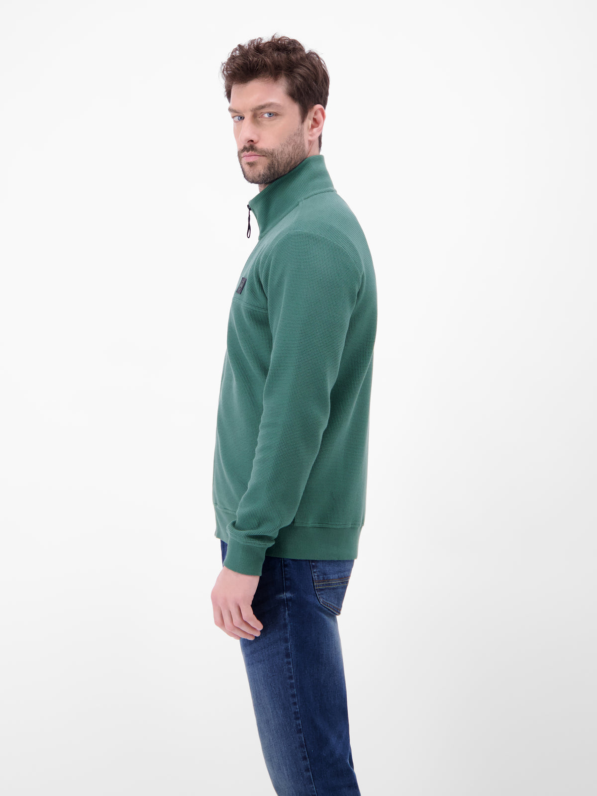 Sweatjacke aus Baumwollmix - Sweatjacke