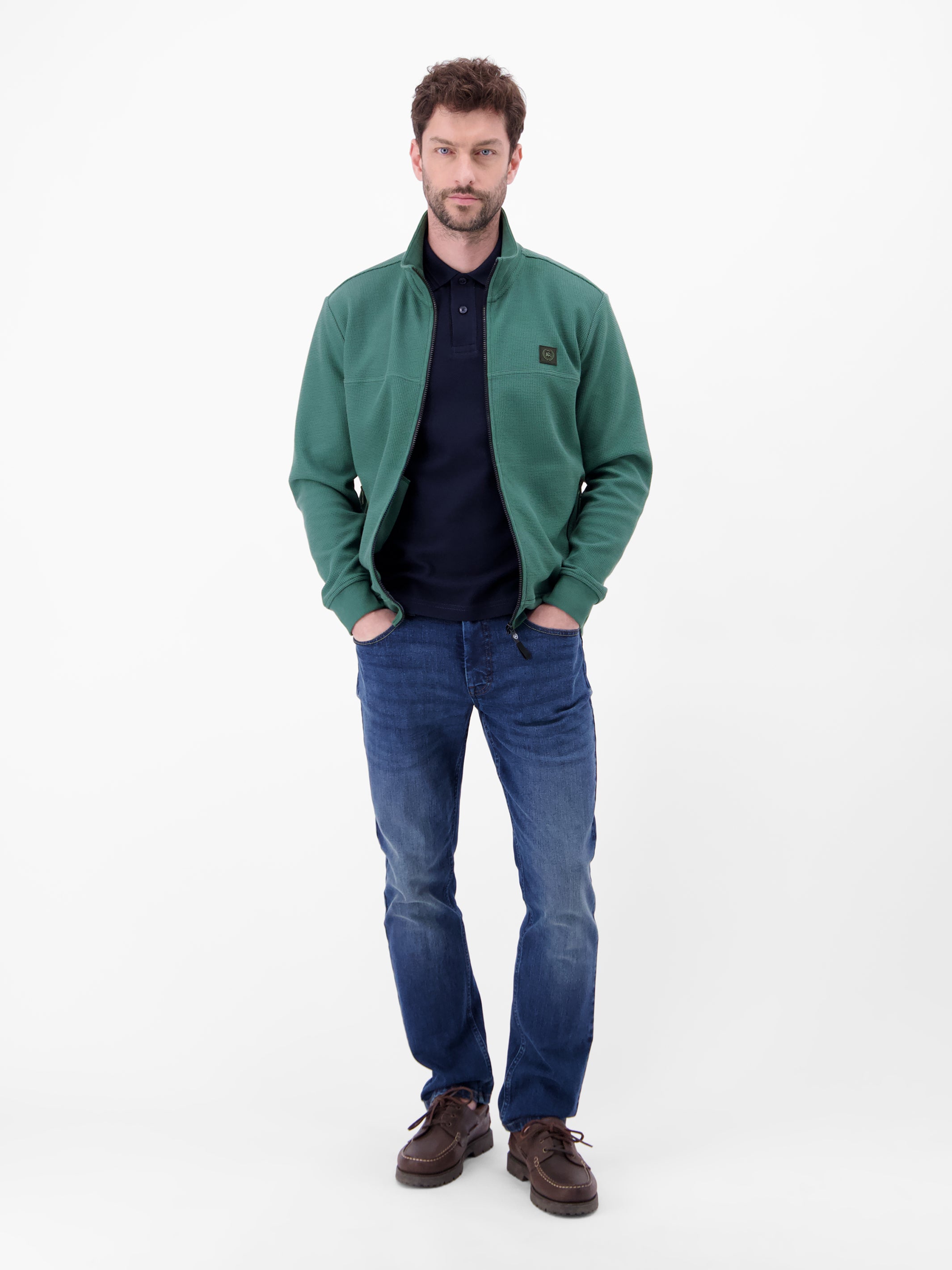 Sweatjacke aus Baumwollmix - Sweatjacke