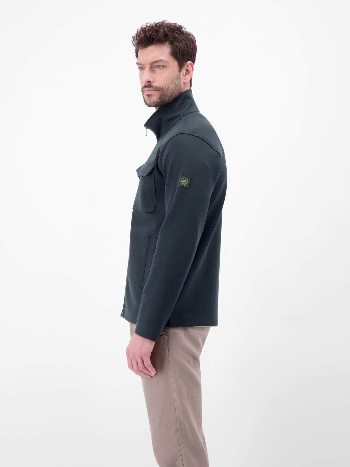 Sweatjacke mit Brusttaschen - Sweatjacke
