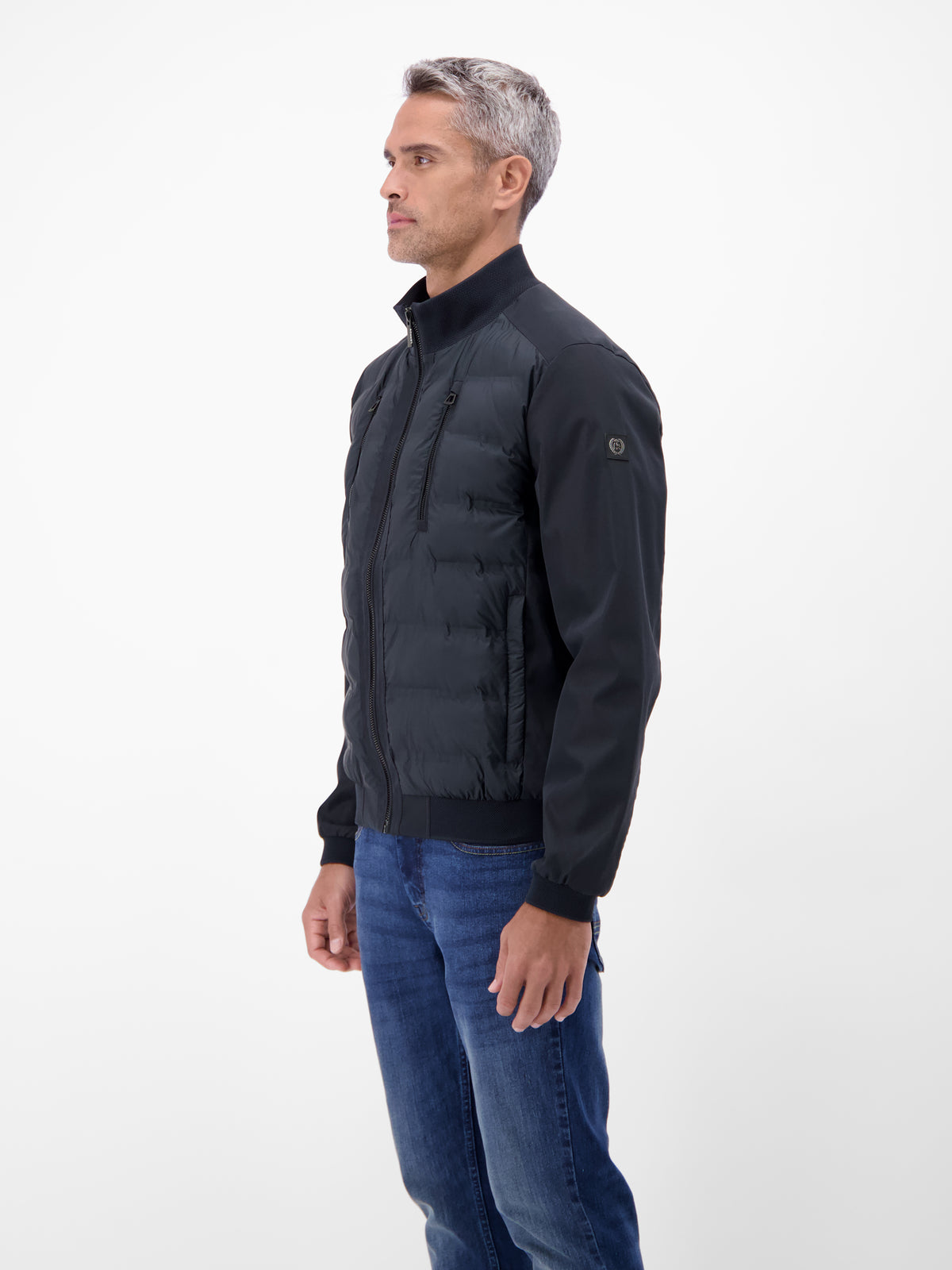 Outdoorshell mit Brusttaschen, weich gefüttert - Steppjacke