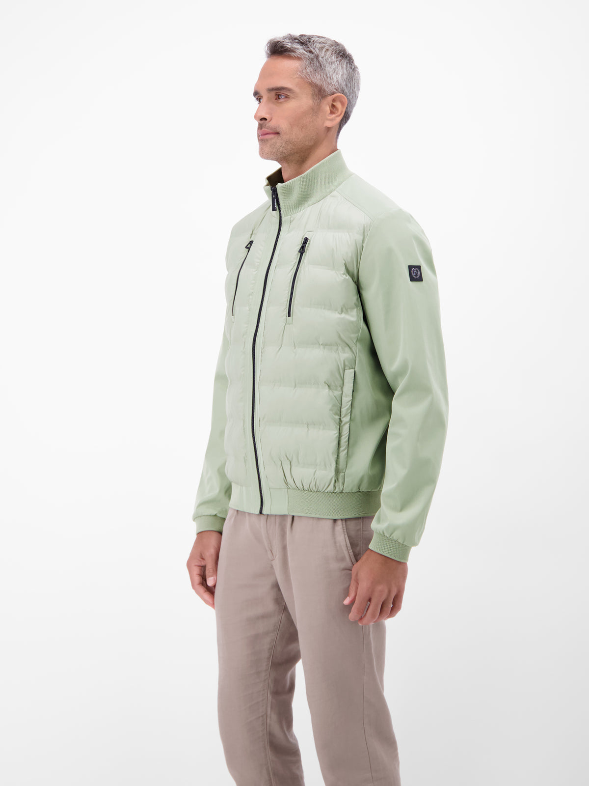 Outdoorshell mit Brusttaschen, weich gefüttert - Steppjacke