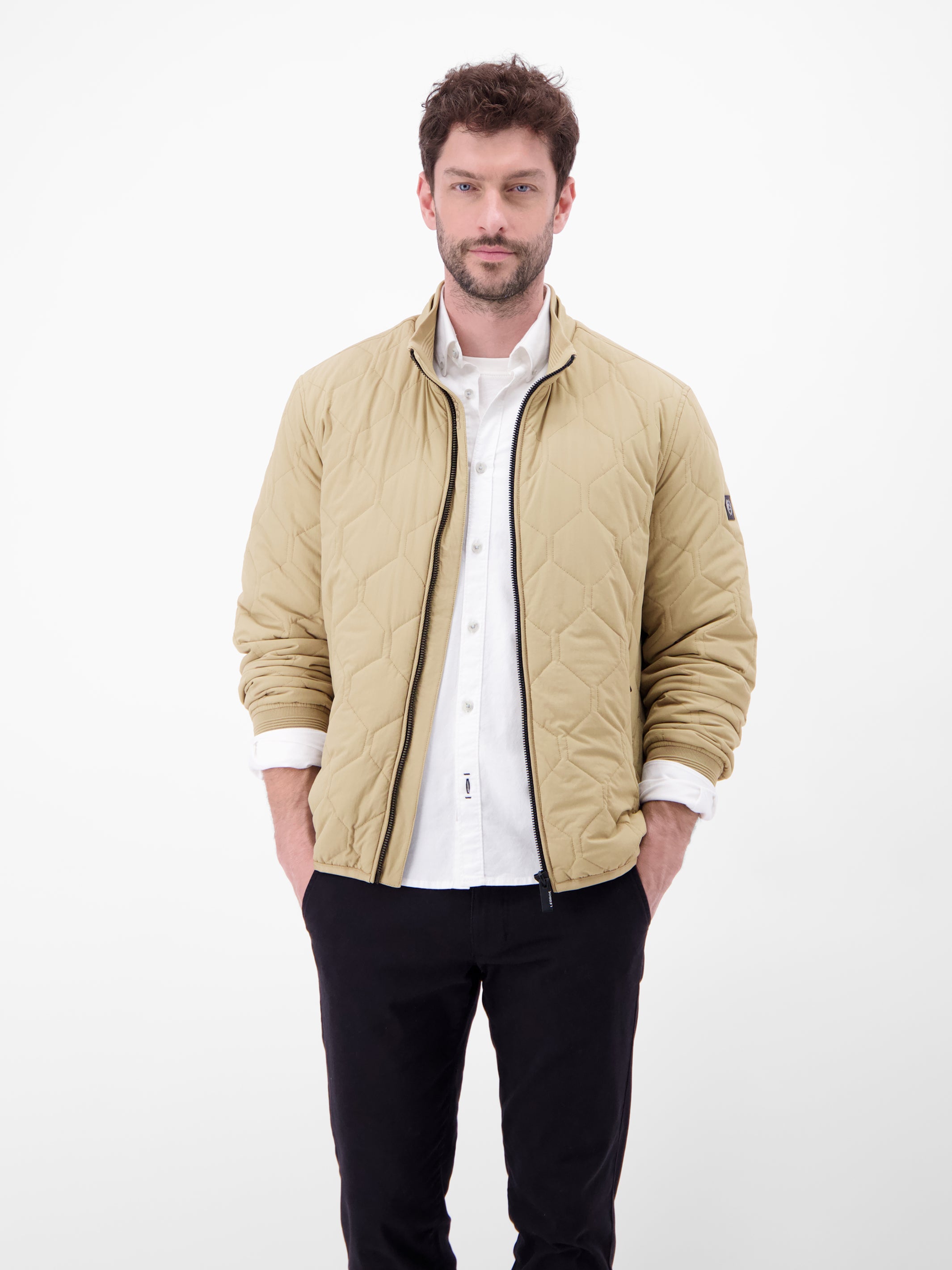 Outdoorjacke in modernem Wabenstepp - Steppjacke