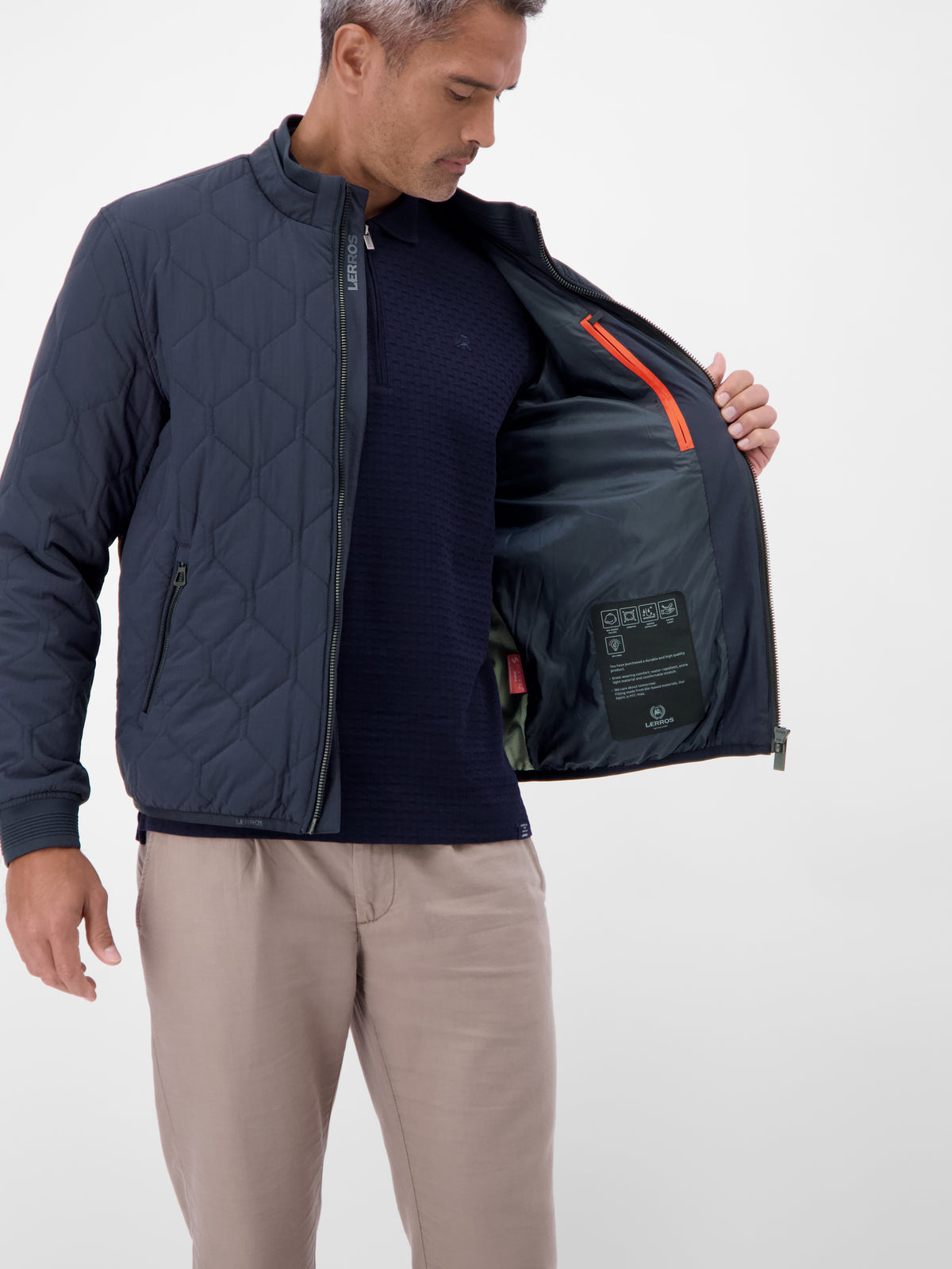 Outdoorjacke in modernem Wabenstepp - Steppjacke
