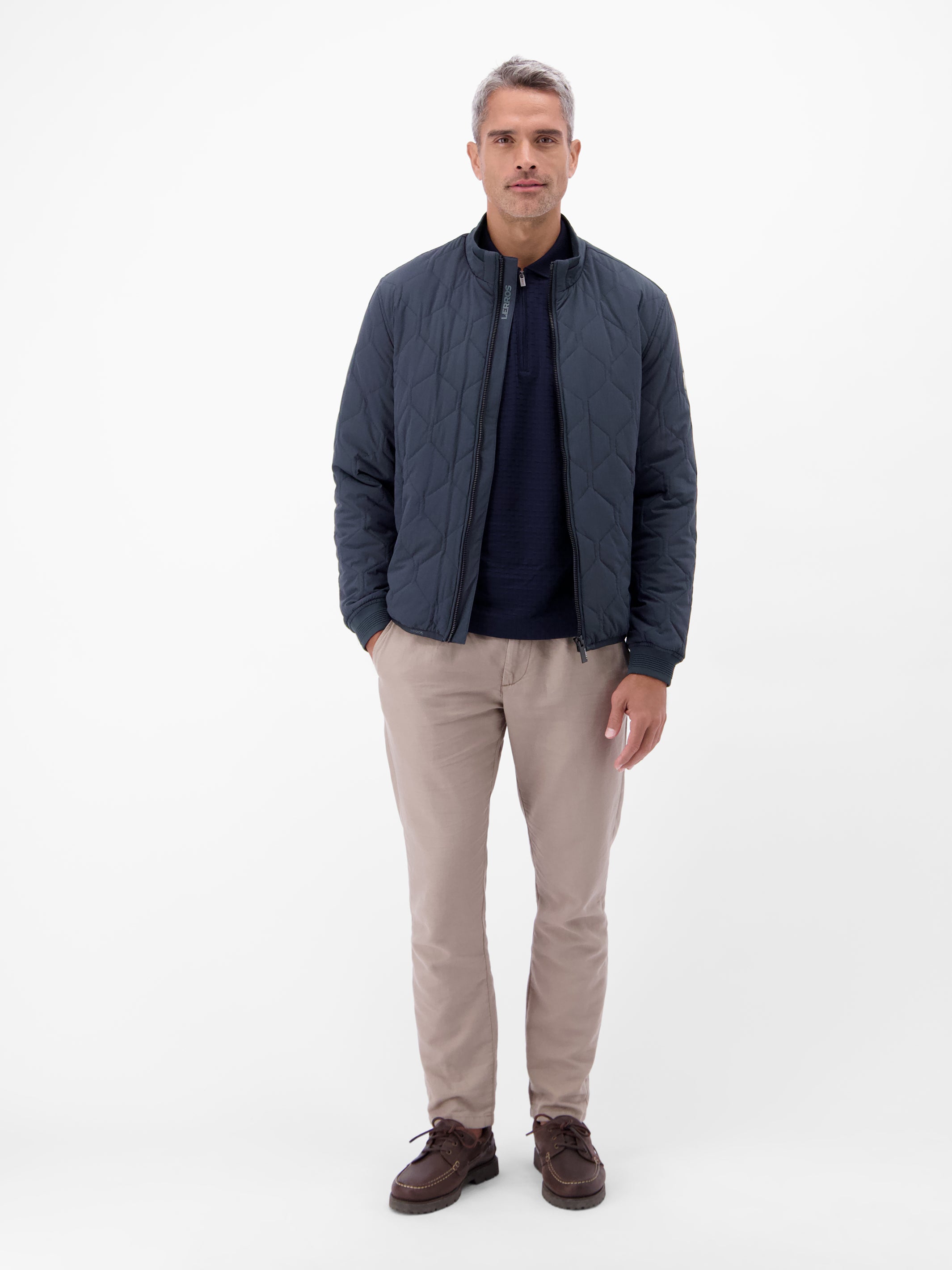Outdoorjacke in modernem Wabenstepp - Steppjacke