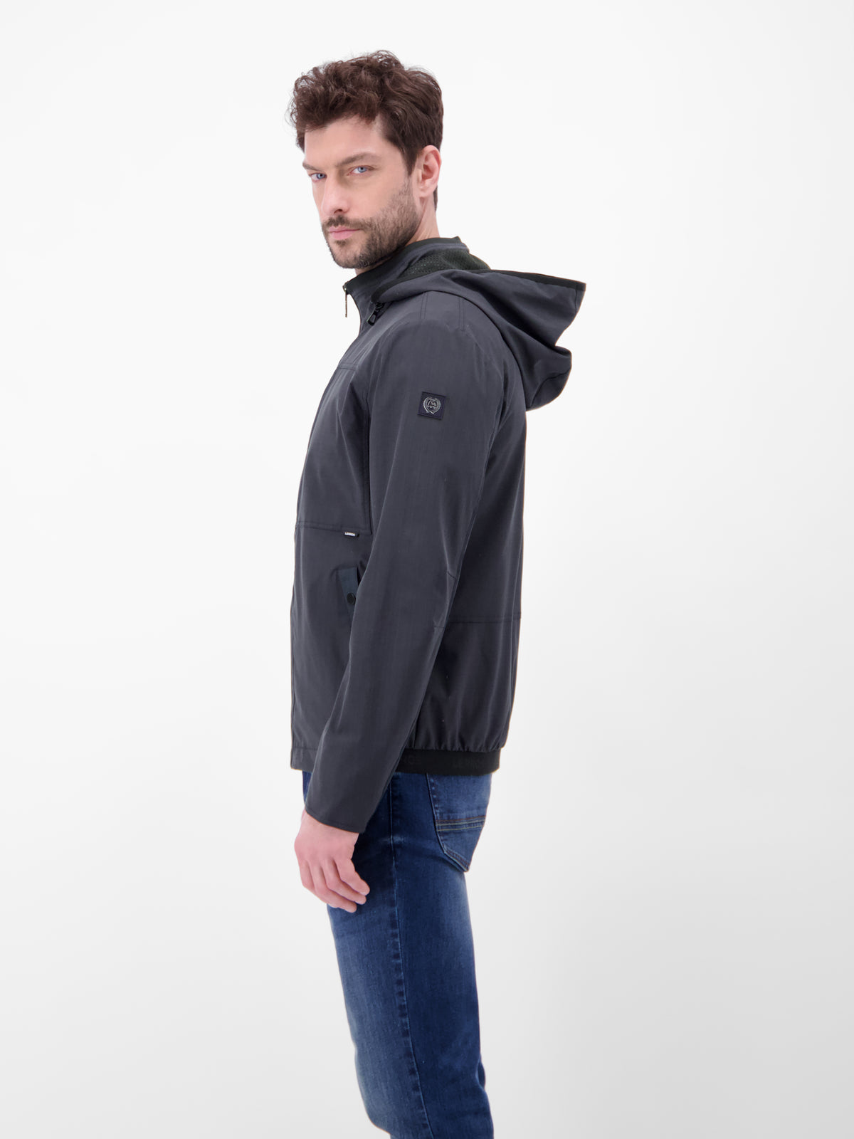 Outdoor-Shell mit abnehmbarer Kapuze - Funktionsjacke