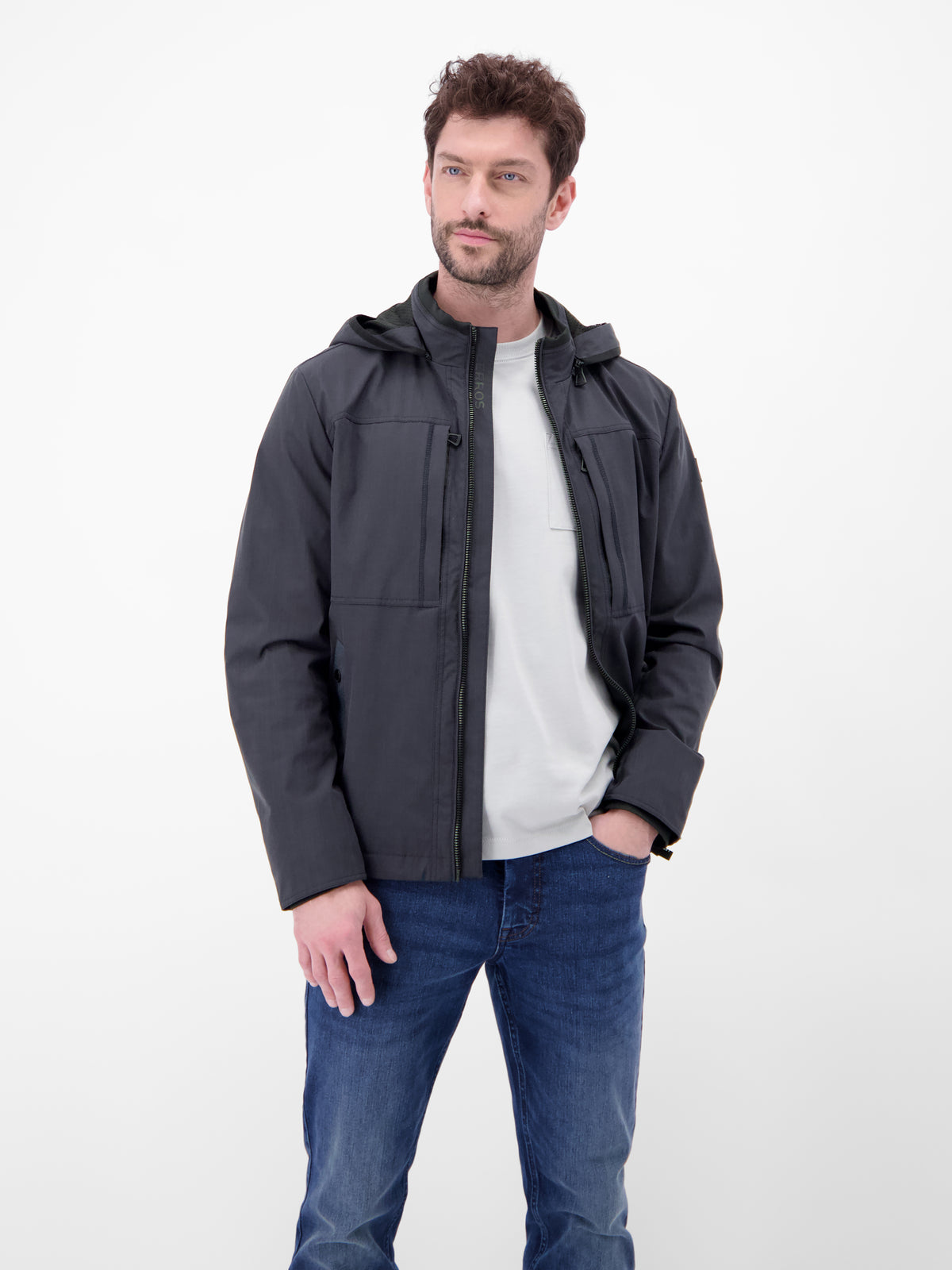 Outdoor-Shell mit abnehmbarer Kapuze - Funktionsjacke