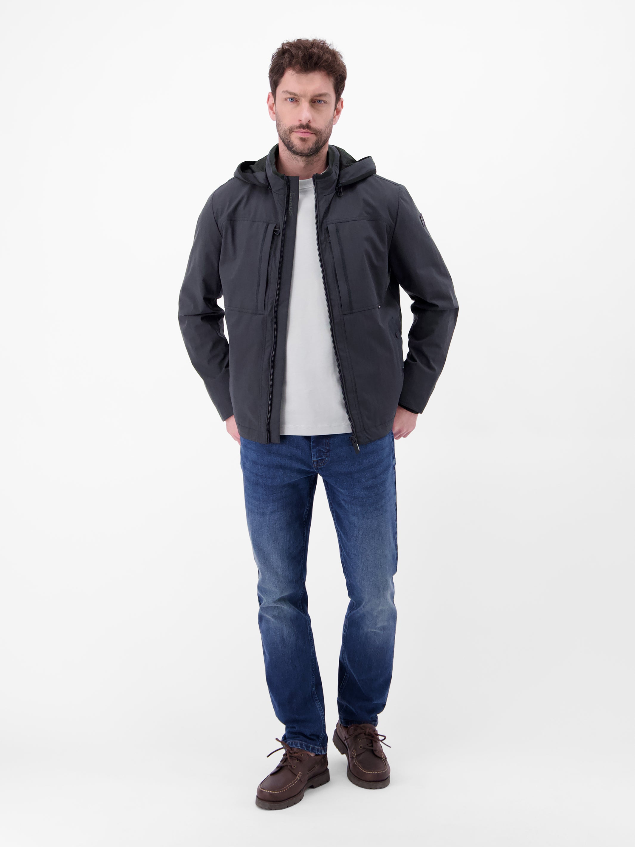 Outdoor-Shell mit abnehmbarer Kapuze - Funktionsjacke
