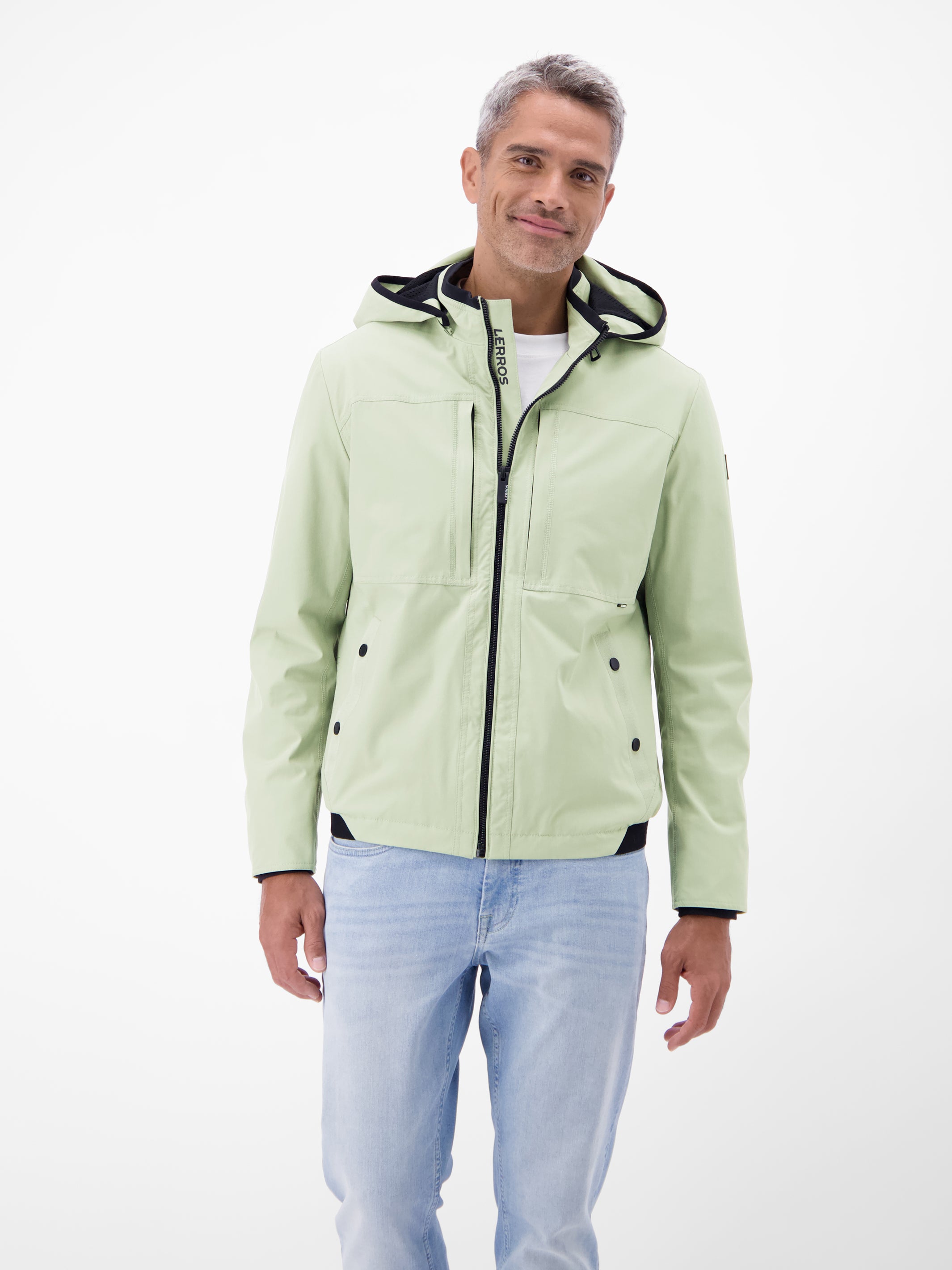 Outdoor-Shell mit abnehmbarer Kapuze - Funktionsjacke