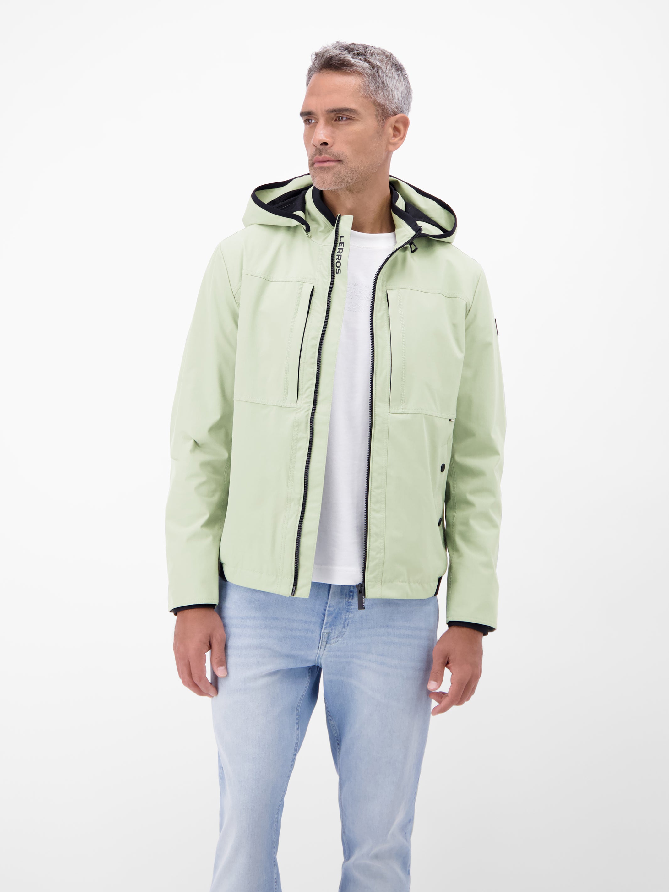 Outdoor-Shell mit abnehmbarer Kapuze - Funktionsjacke