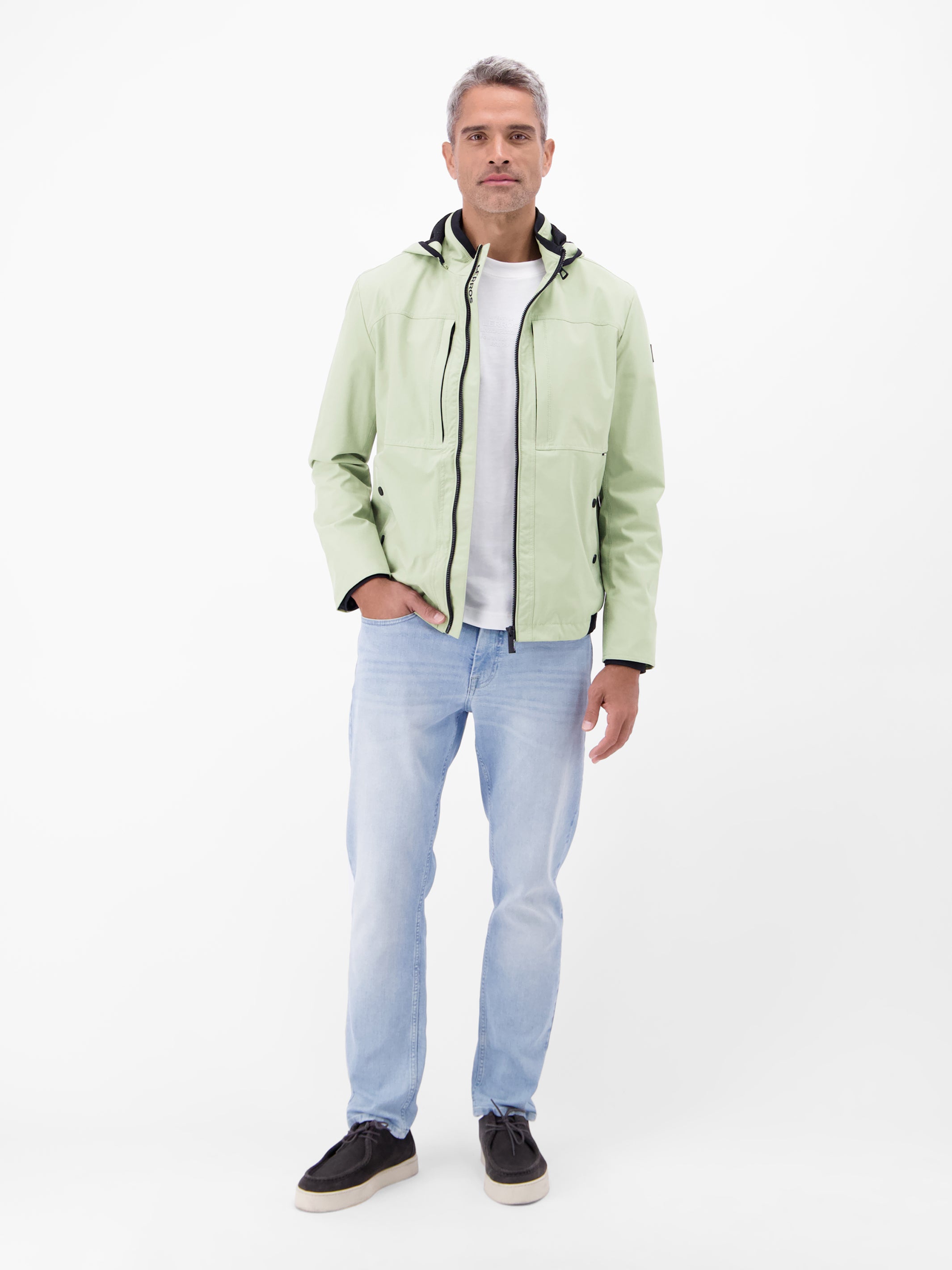 Outdoor-Shell mit abnehmbarer Kapuze - Funktionsjacke