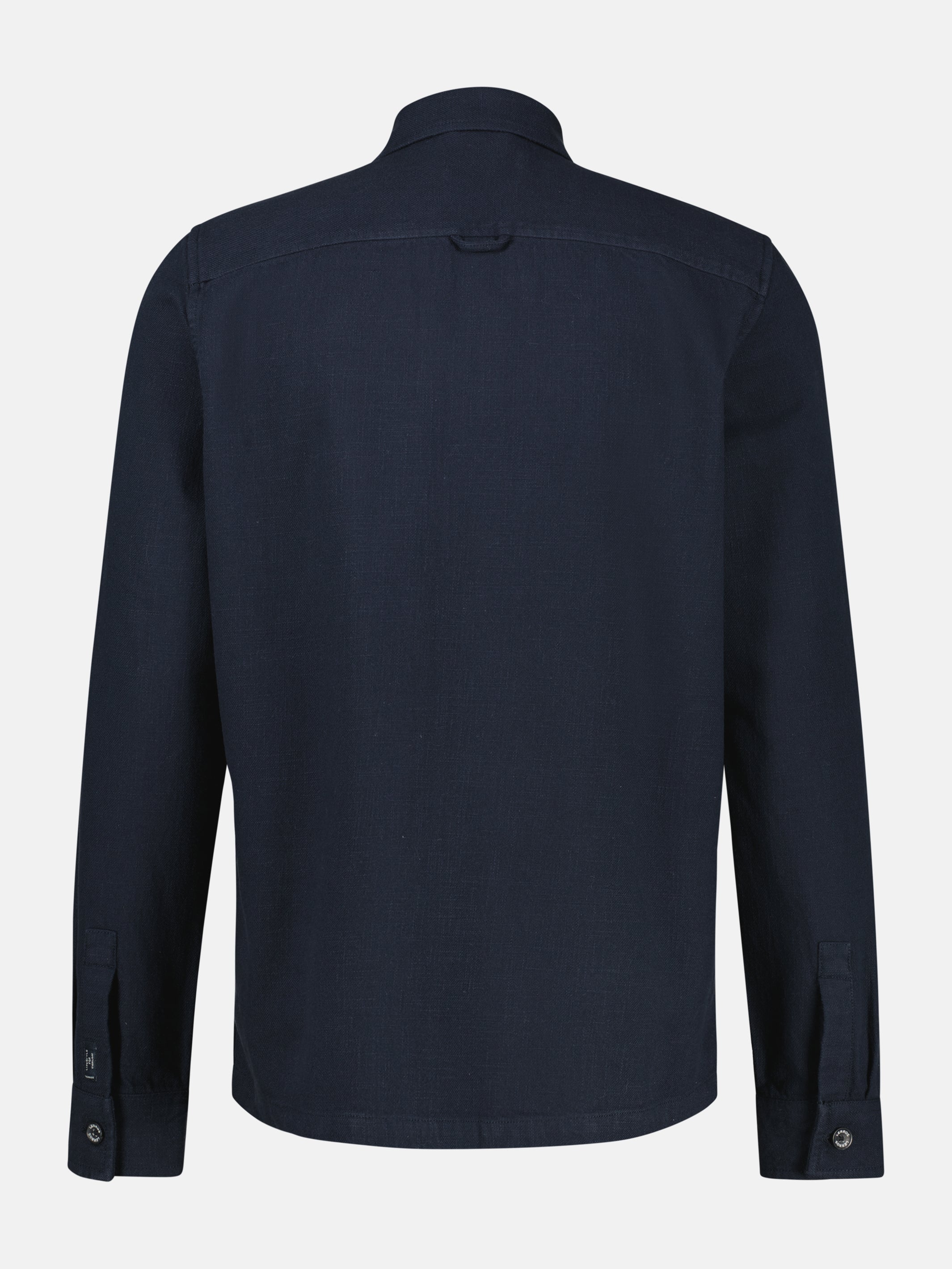 Overshirt aus 100 % Baumwolle, unifarben - Langarmhemd