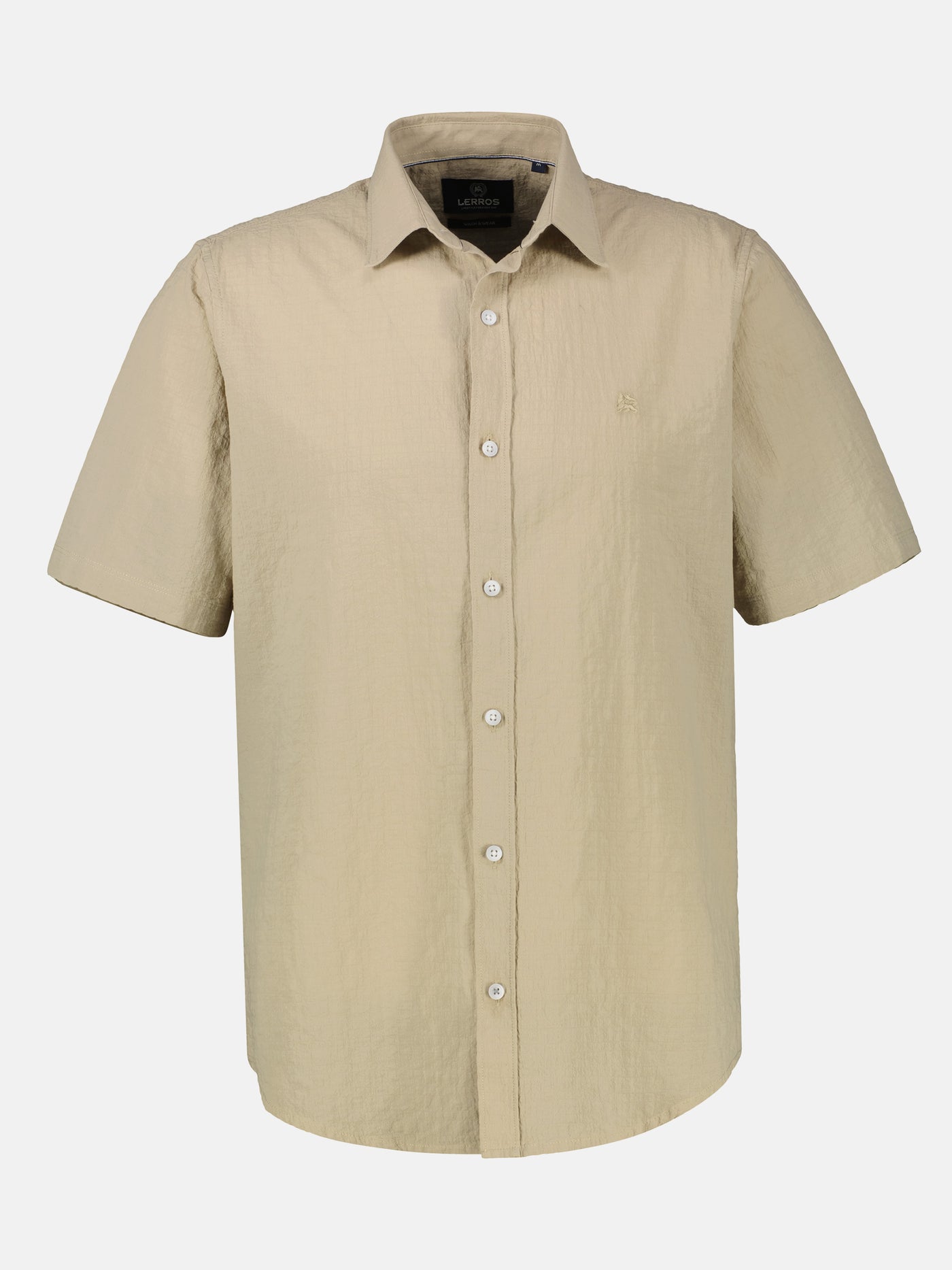 Kurzarmhemd mit Knitterlook, grosse Größen - Kurzarmhemd