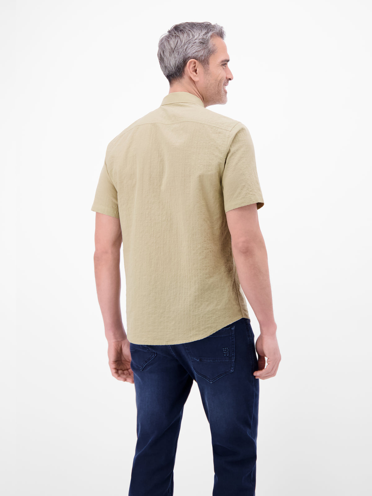 Kurzarmhemd im Knitterlook - Kurzarmhemd