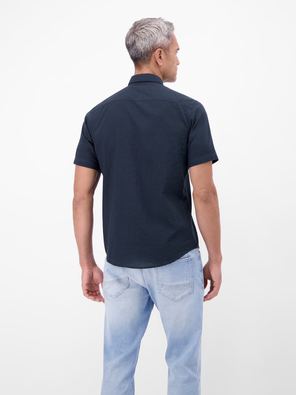 Kurzarmhemd im Knitterlook - Kurzarmhemd