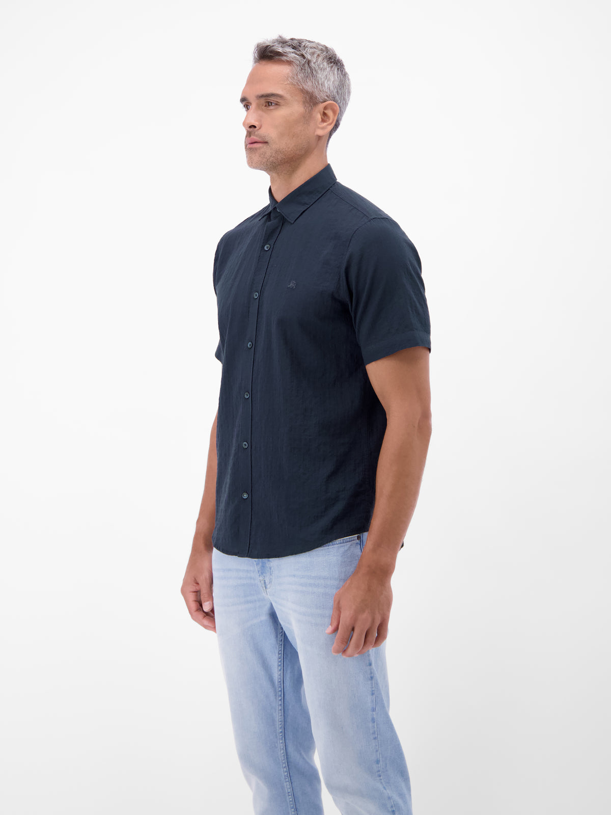 Kurzarmhemd im Knitterlook - Kurzarmhemd