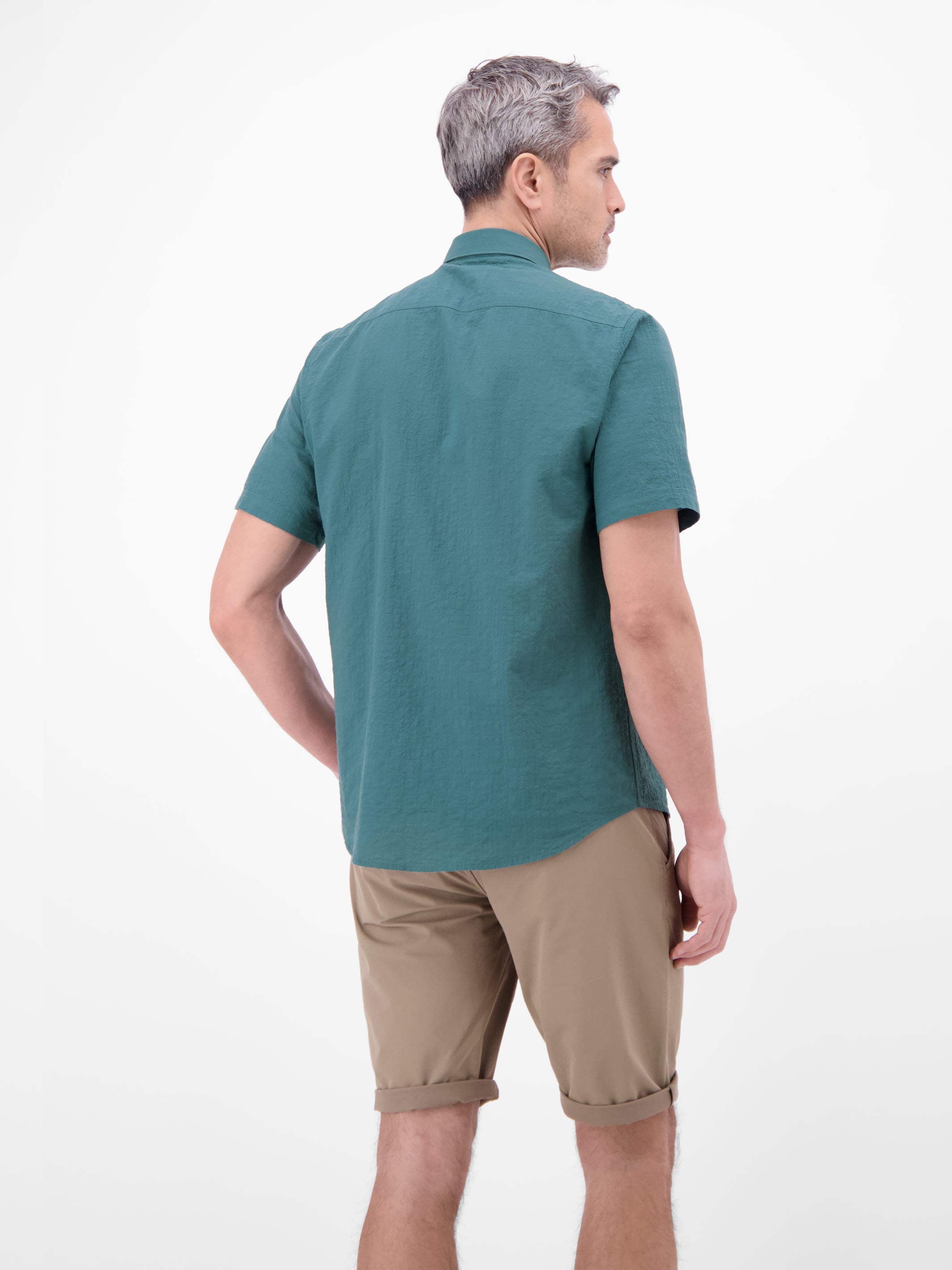 Kurzarmhemd im Knitterlook - Kurzarmhemd