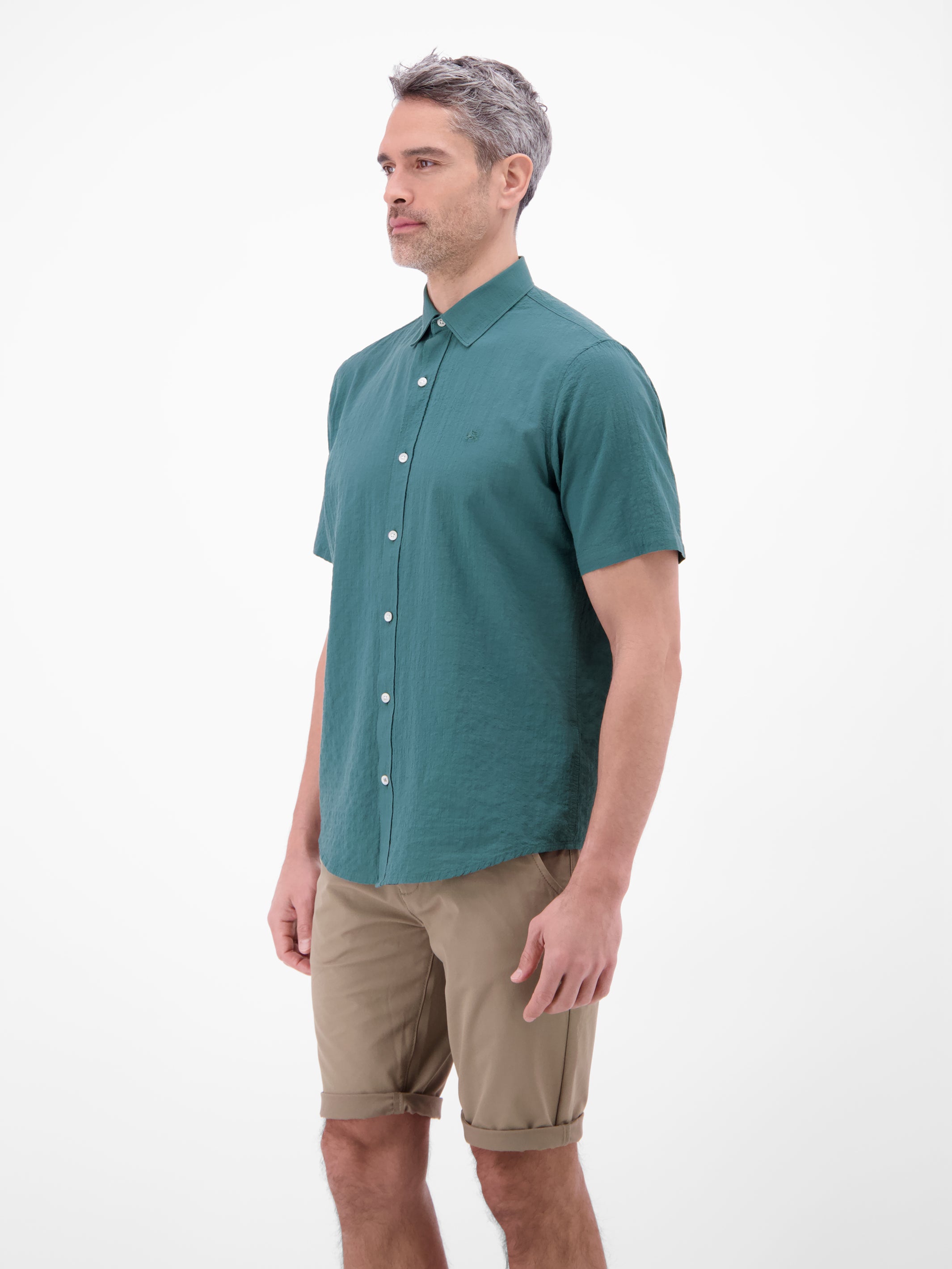 Kurzarmhemd im Knitterlook - Kurzarmhemd