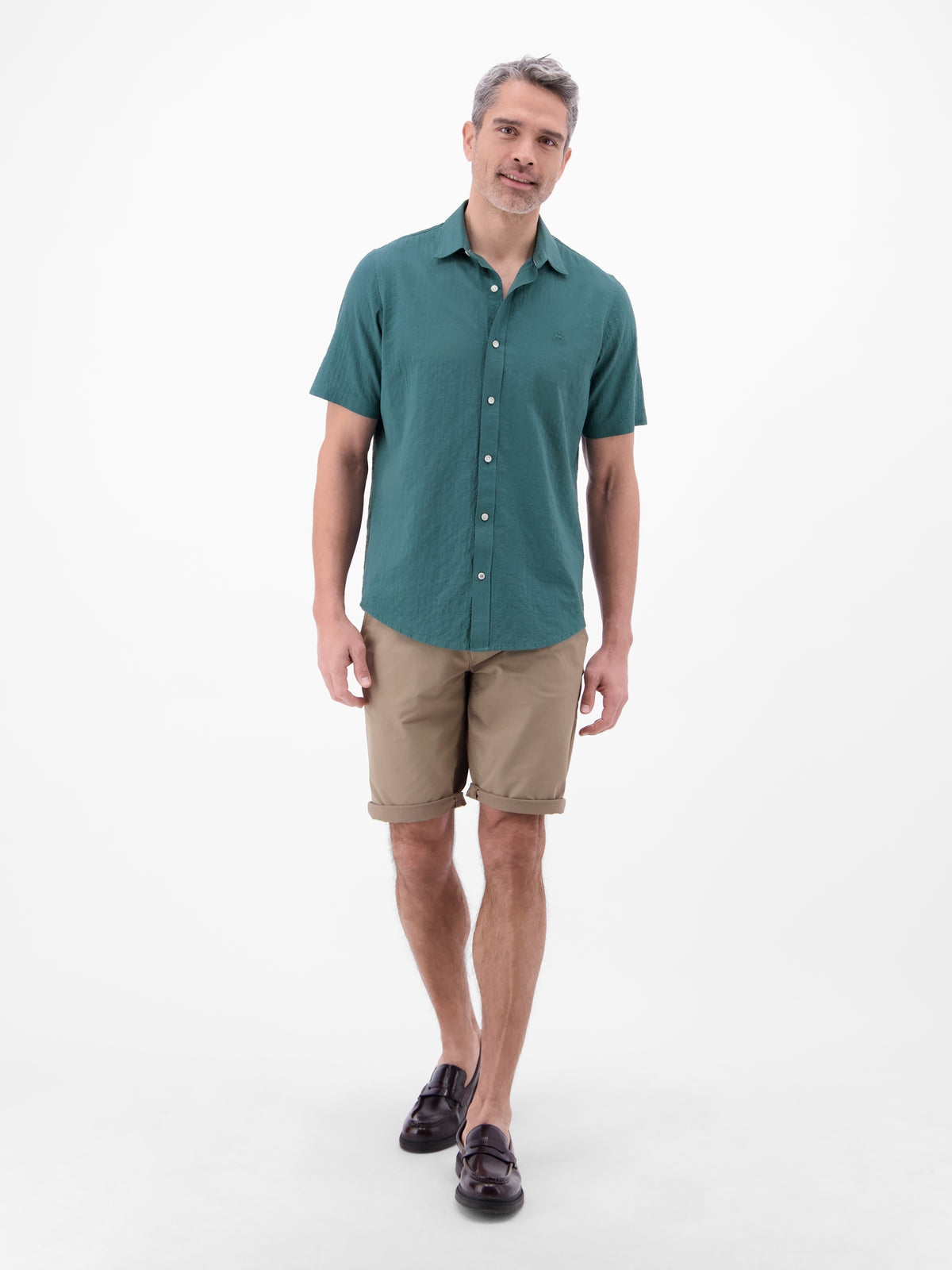Kurzarmhemd im Knitterlook - Kurzarmhemd