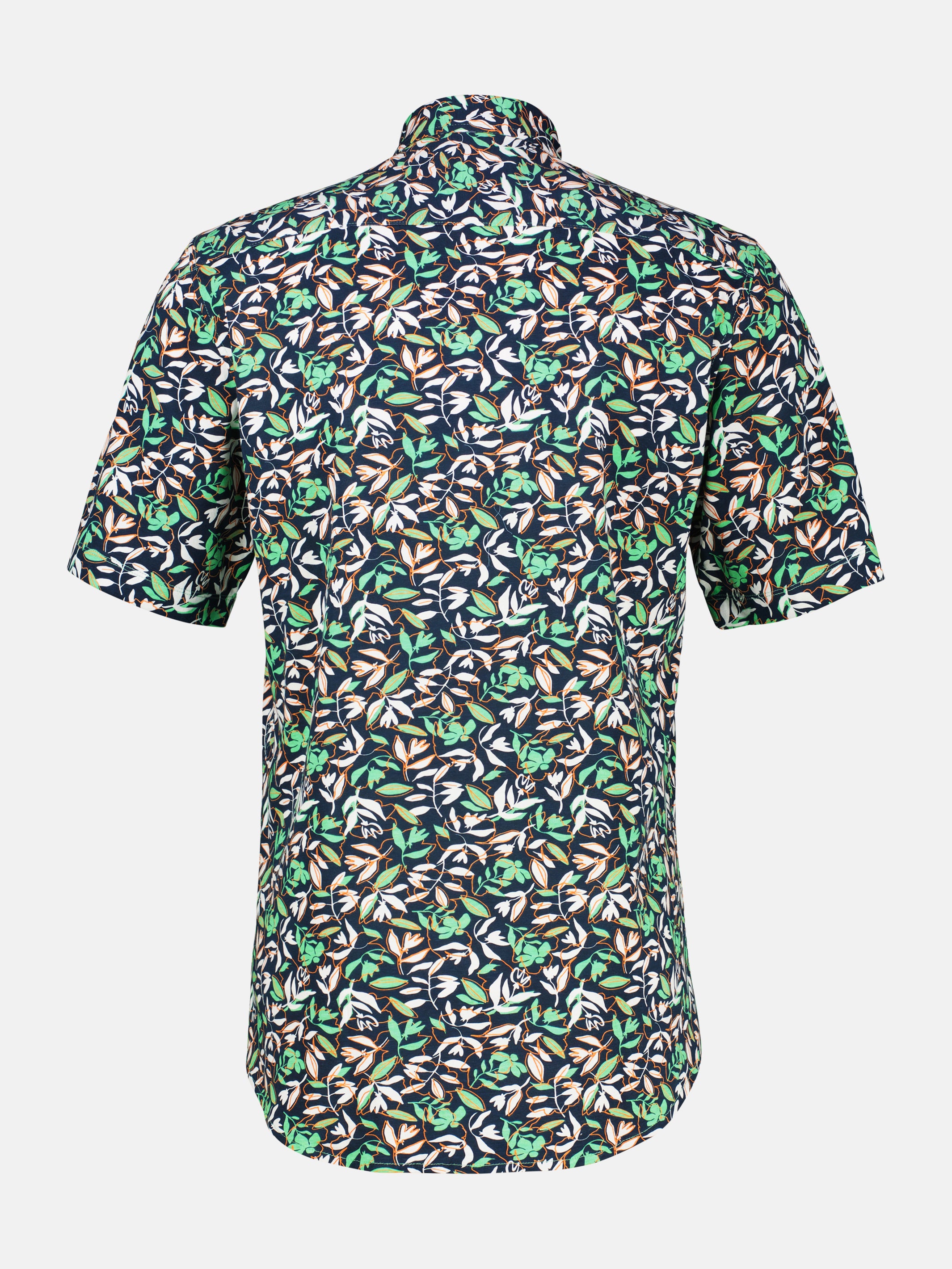 Kurzarmhemd aus 100 % Baumwolle, floral bedruckt - Kurzarmhemd
