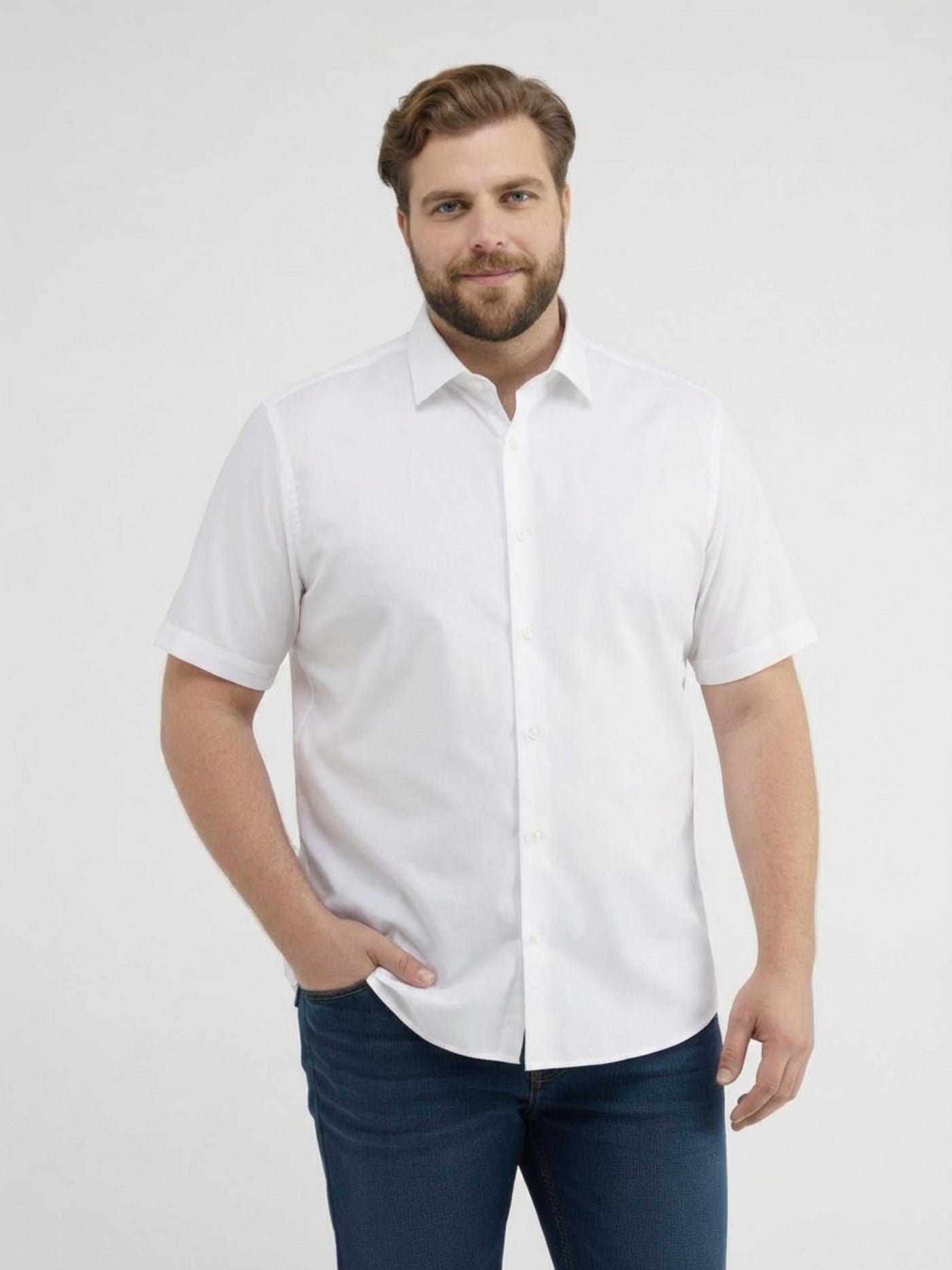 Halbarm-Hemd mit COOL & DRY Funktion, grosse Größen - Kurzarmhemd