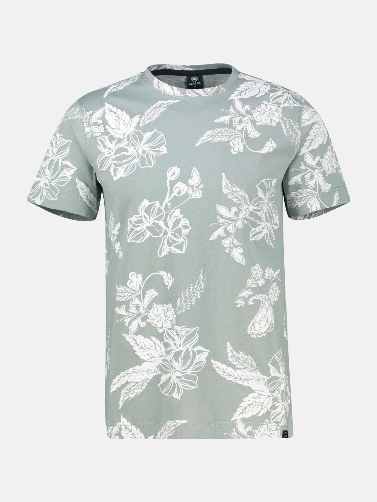 T-Shirt mit O-Neck, All-over-Print in grossen Größen - T-Shirt Rundhals