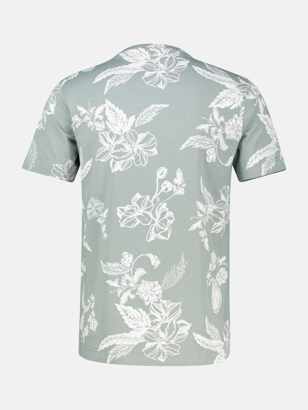 T-Shirt mit O-Neck, All-over-Print in grossen Größen - T-Shirt Rundhals
