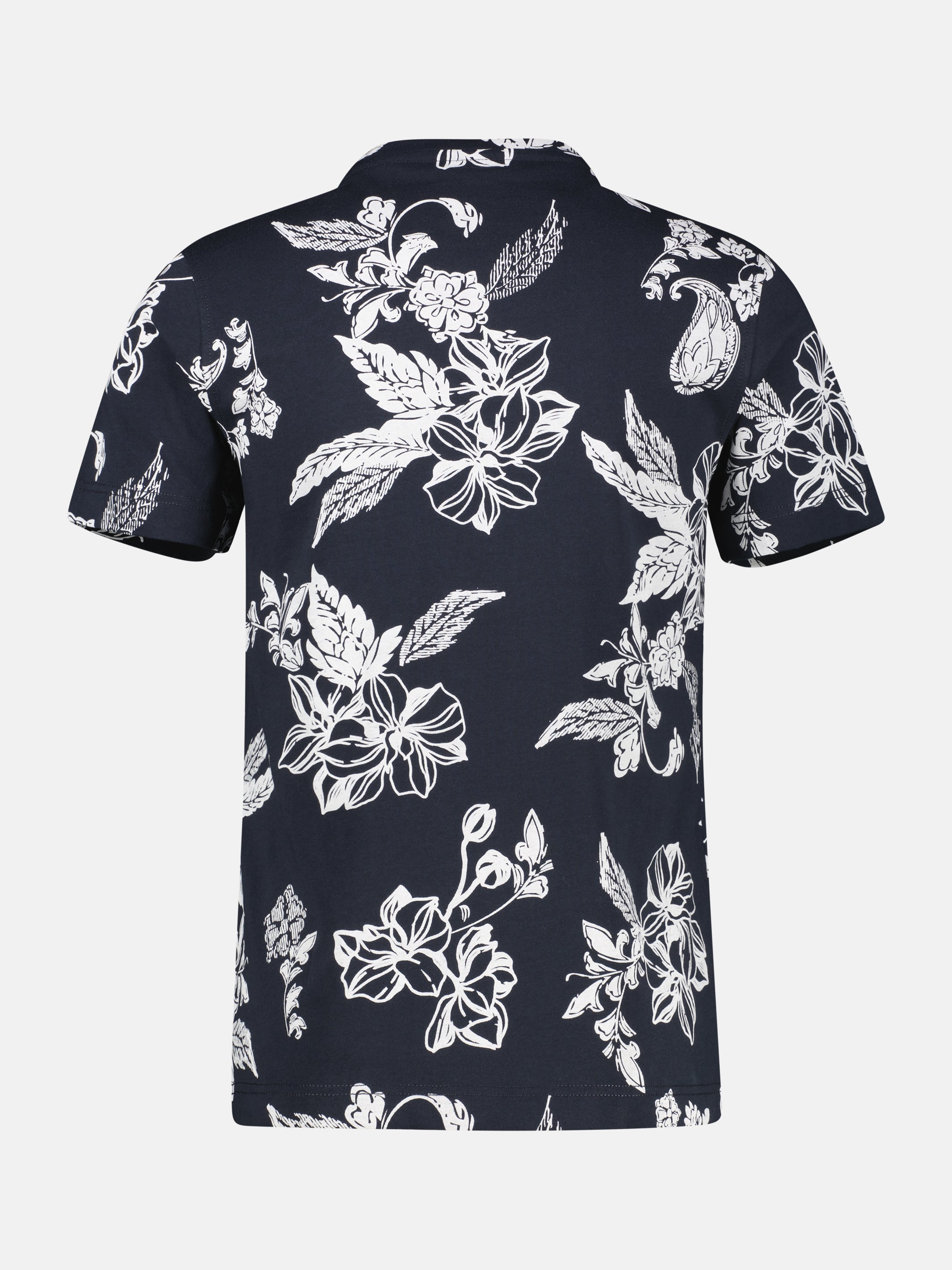 T-Shirt mit O-Neck, All-over-Print in grossen Größen - T-Shirt Rundhals