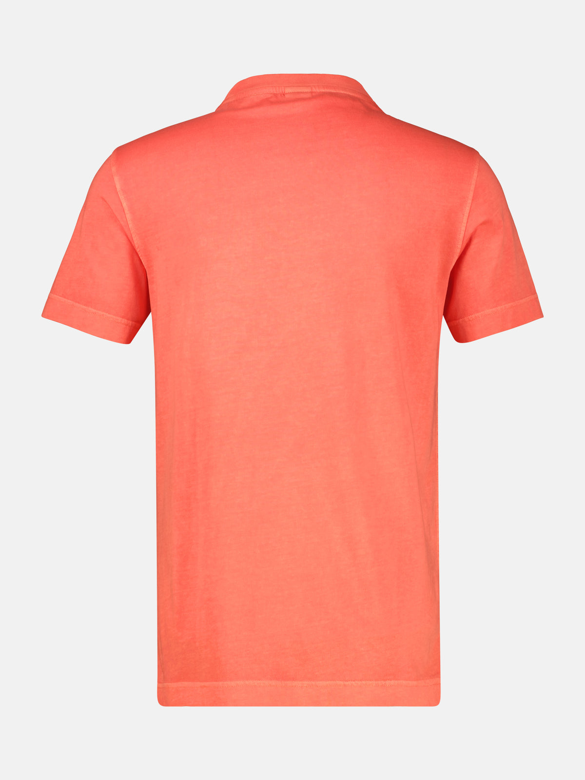 T-Shirt mit O-Neck und Brusttasche - T-Shirt Rundhals