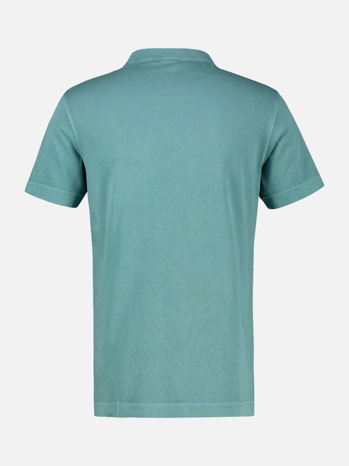 T-Shirt mit O-Neck und Brusttasche - T-Shirt Rundhals