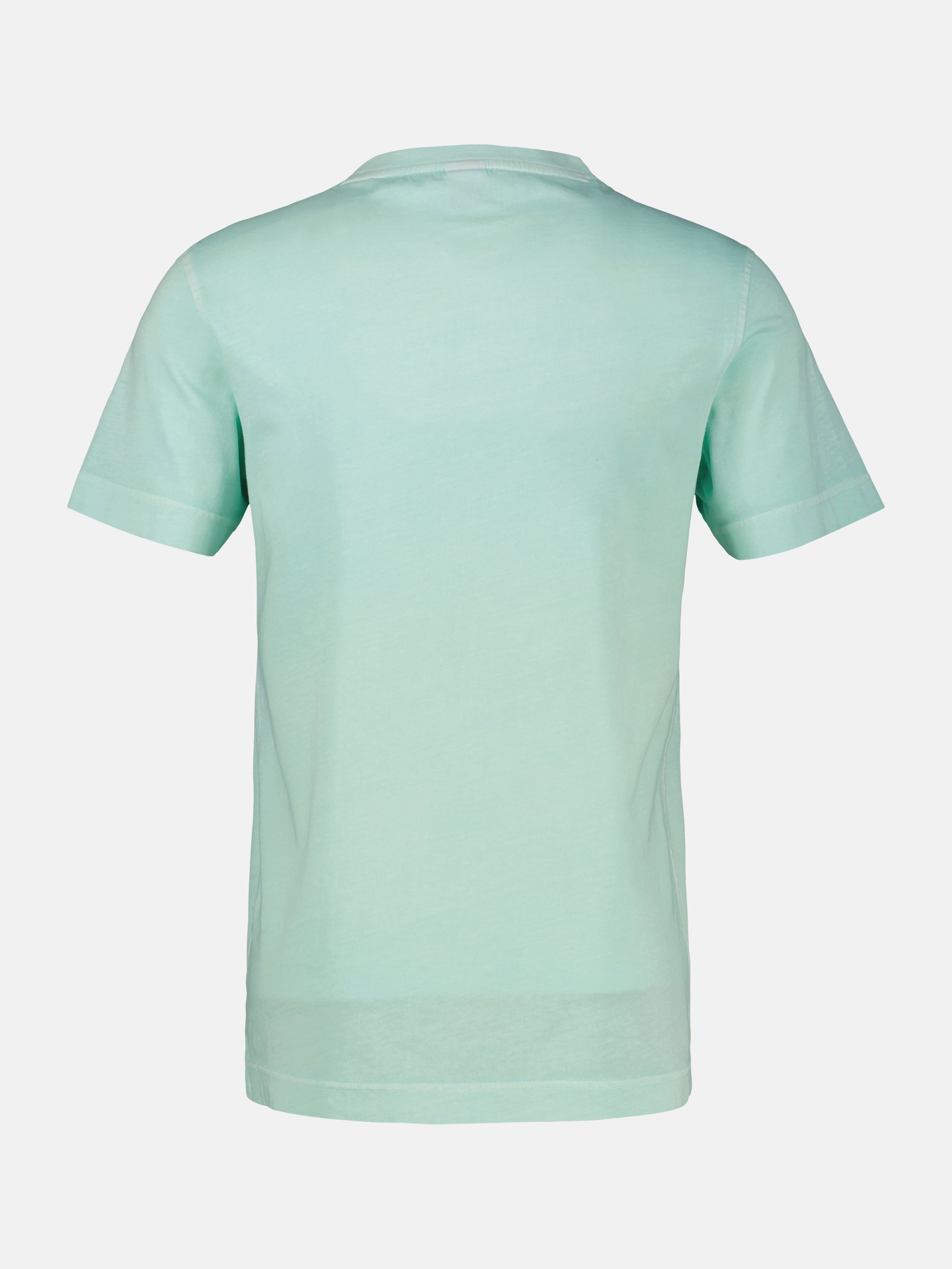T-Shirt mit O-Neck und Frontprint - T-Shirt Rundhals