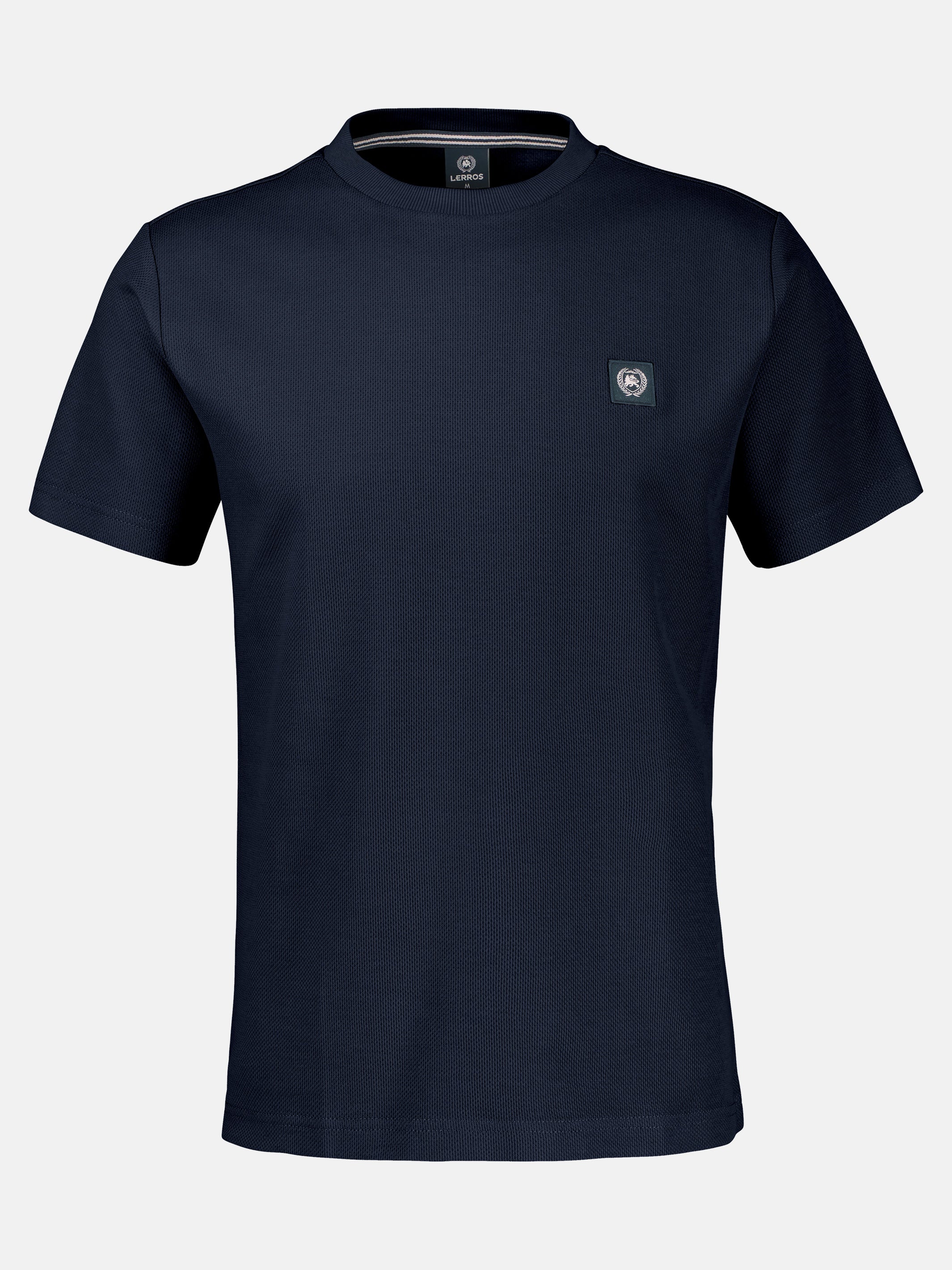 T-Shirt mit Waffelstruktur in grossen Größen - T-Shirt Rundhals