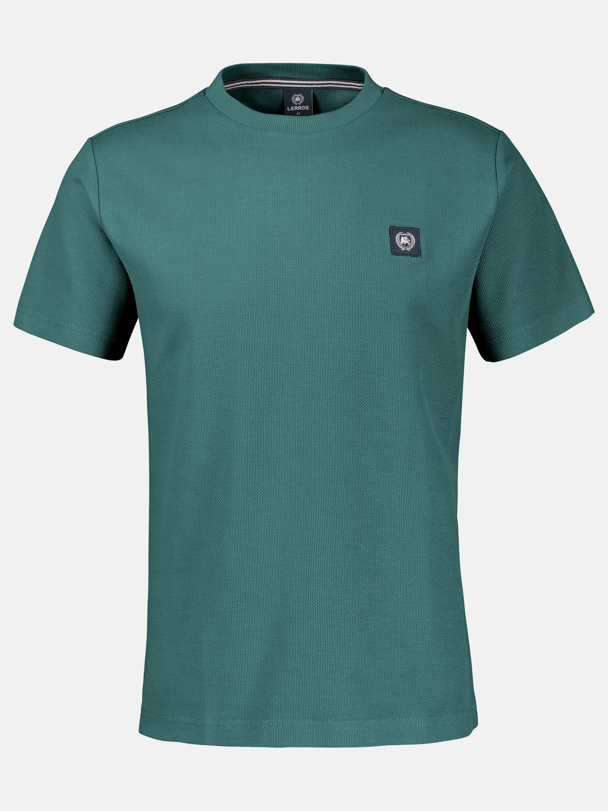 T-Shirt mit Waffelstruktur in grossen Größen - T-Shirt Rundhals