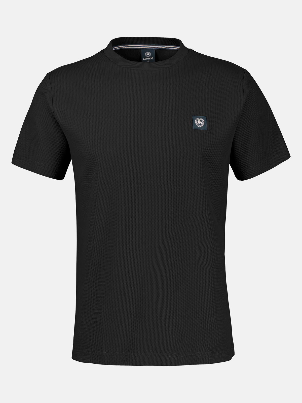 T-Shirt mit Waffelstruktur aus 100 % Baumwolle - T-Shirt Rundhals
