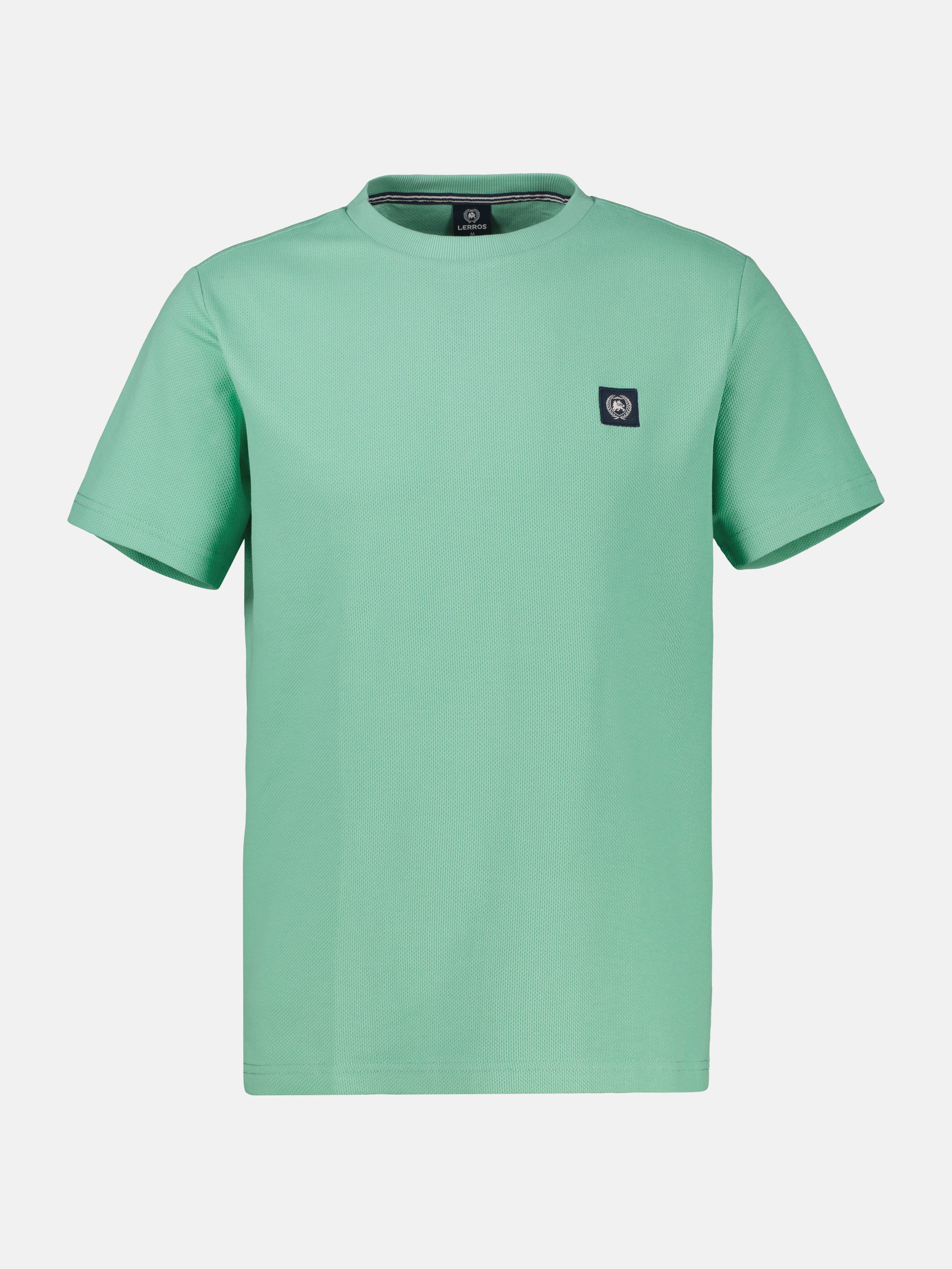 T-Shirt mit Waffelstruktur aus 100 % Baumwolle - T-Shirt Rundhals