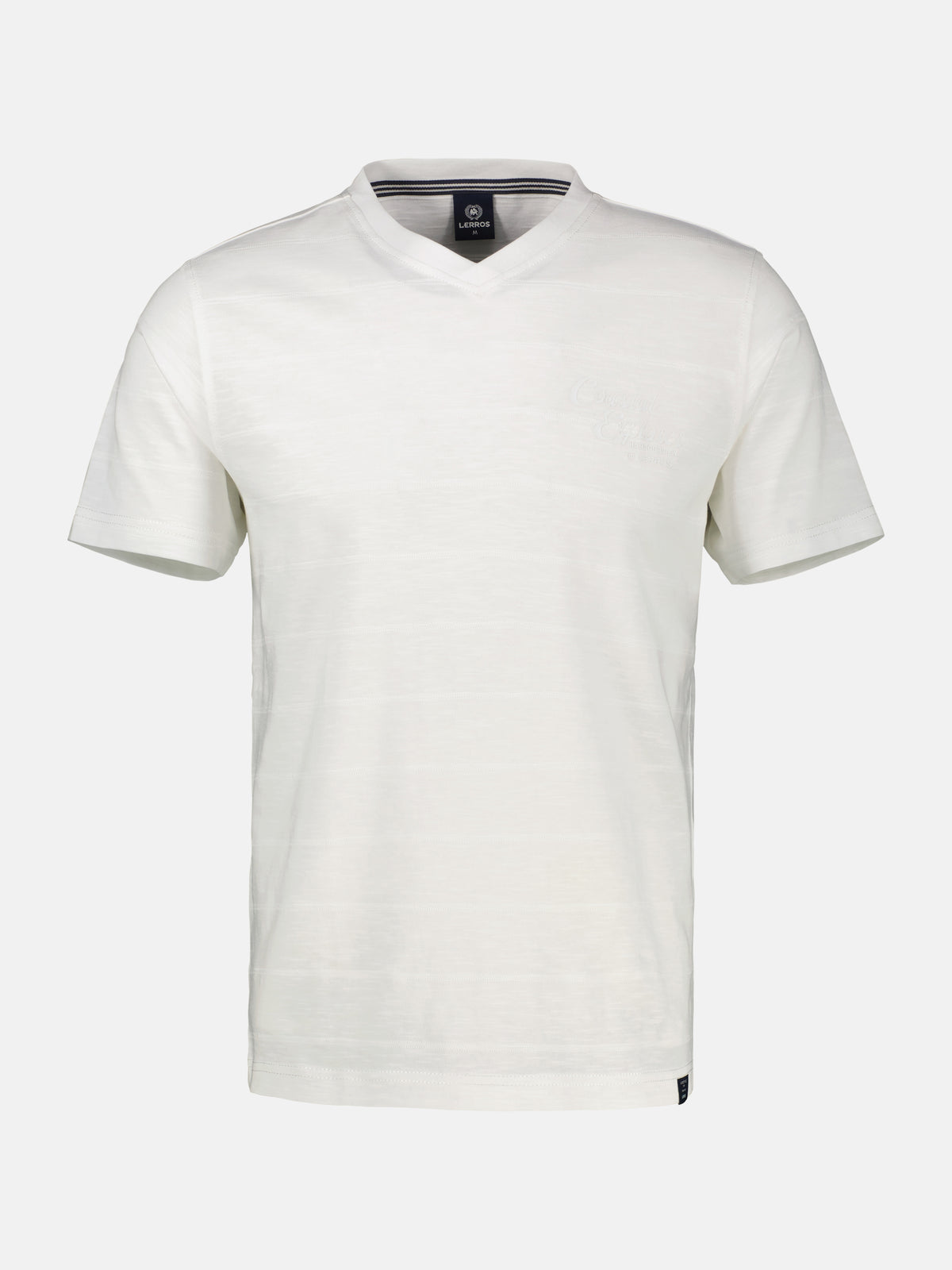 T-Shirt mit V-Neck in Strickqualität - T-Shirt V-Neck