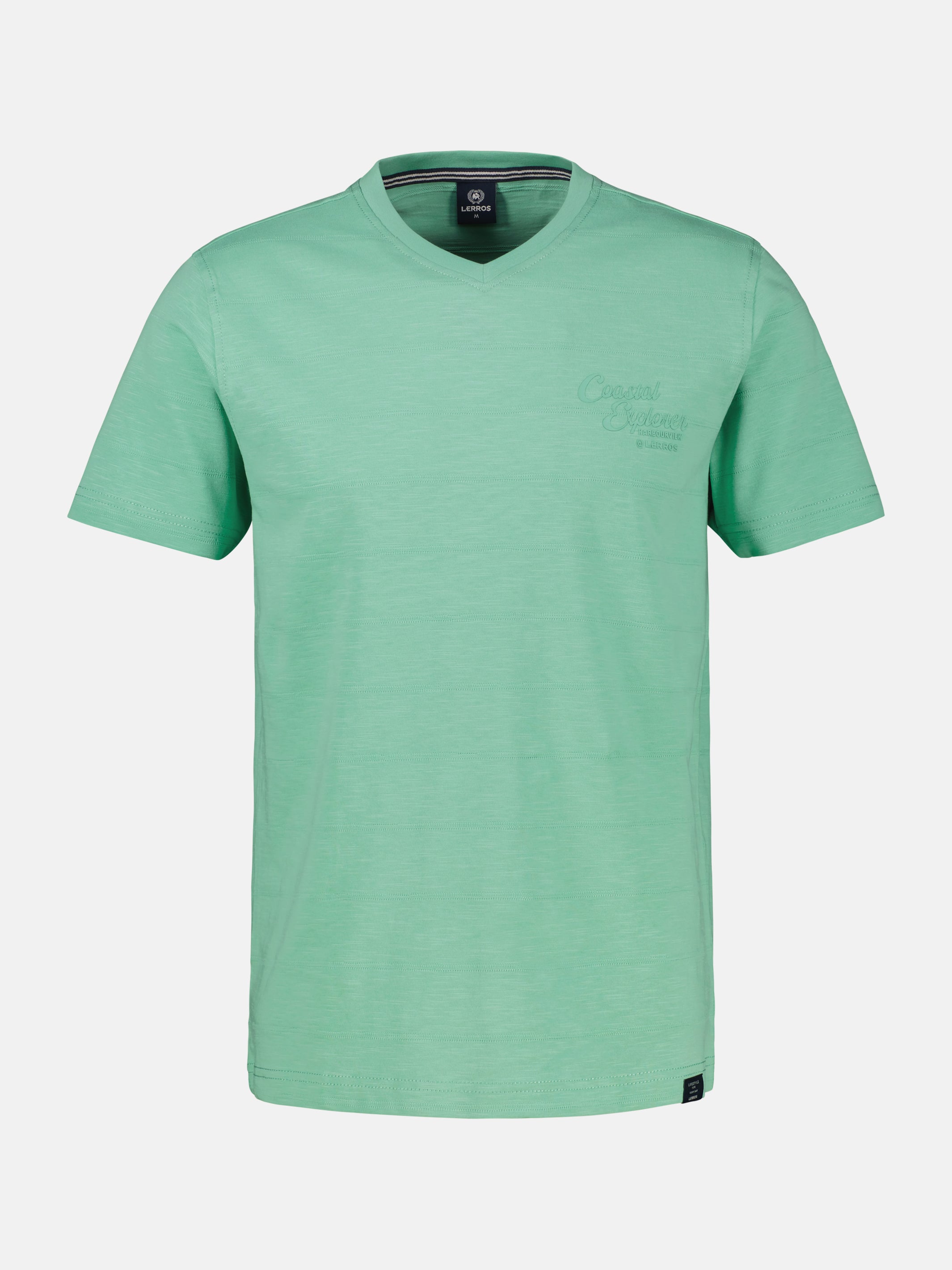 T-Shirt mit V-Neck in Strickqualität - T-Shirt V-Neck