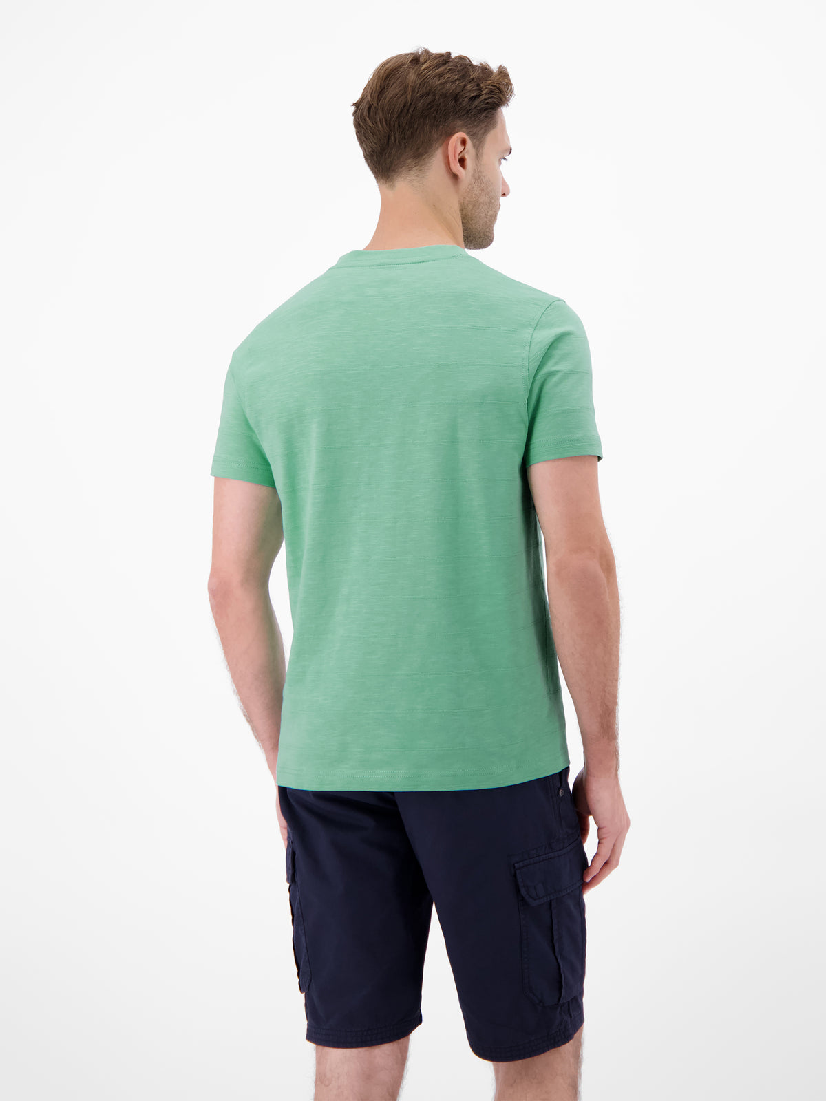 T-Shirt mit V-Neck in Strickqualität - T-Shirt V-Neck