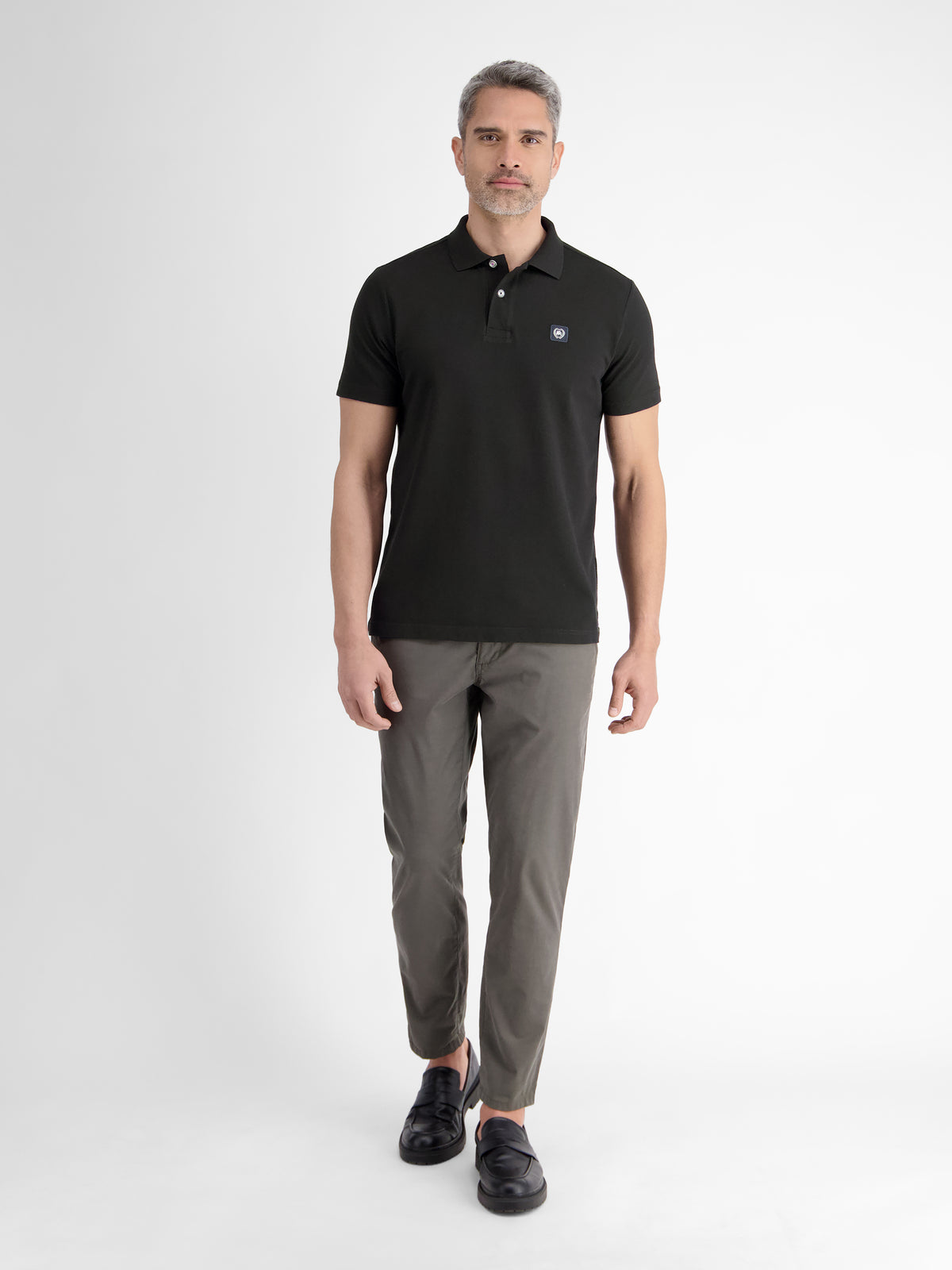 Poloshirt mit Waffelstruktur aus 100 % Baumwolle - Polo Shirt Kurzarm