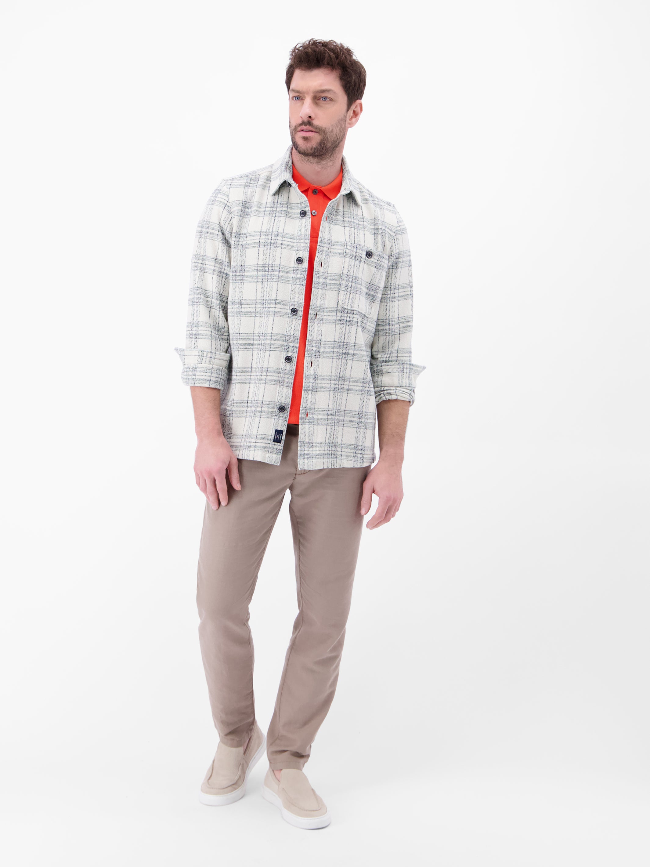 Poloshirt mit Waffelstruktur aus 100 % Baumwolle - Polo Shirt Kurzarm