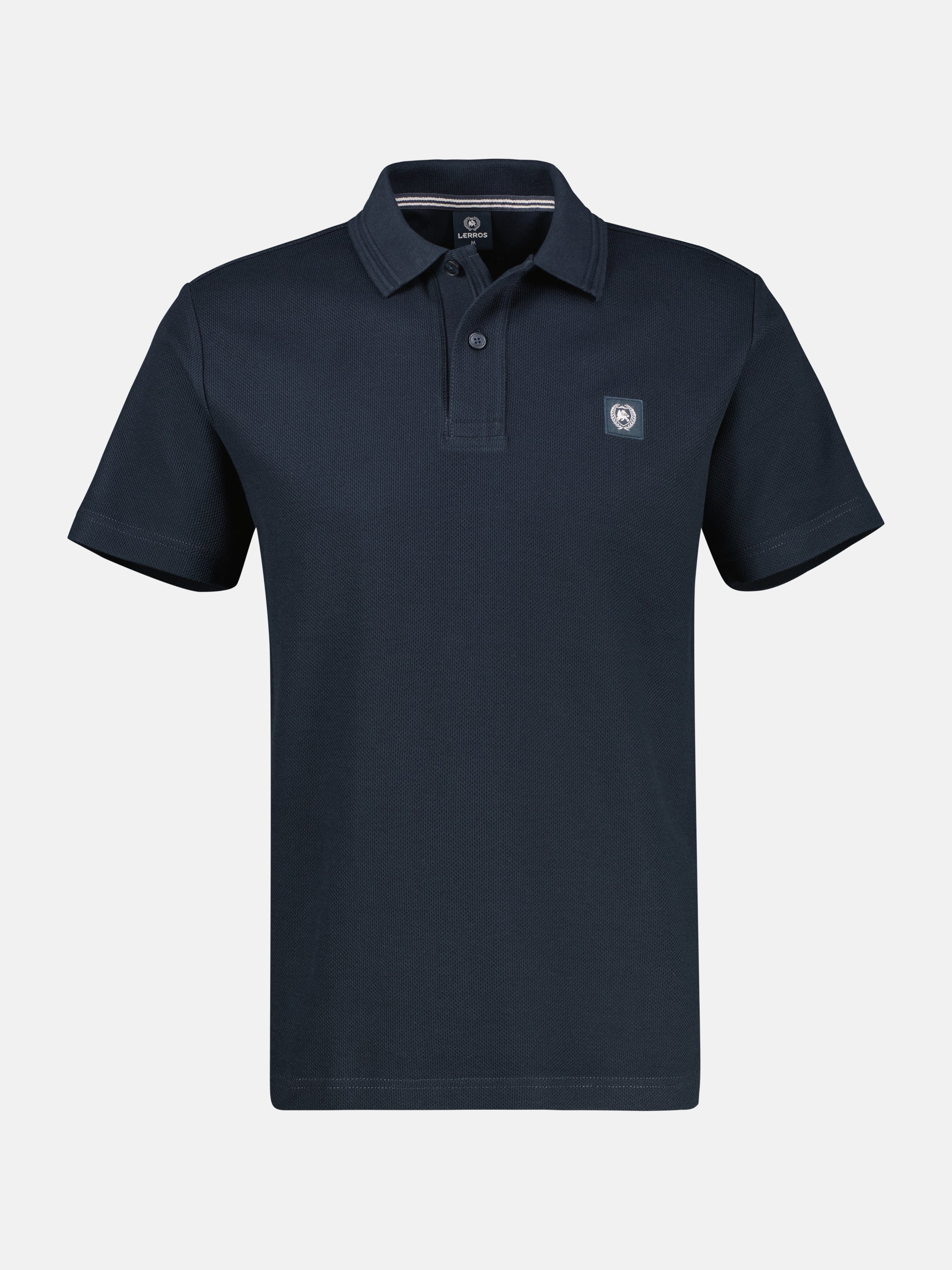 Poloshirt mit Waffelstruktur aus 100 % Baumwolle - Polo Shirt Kurzarm