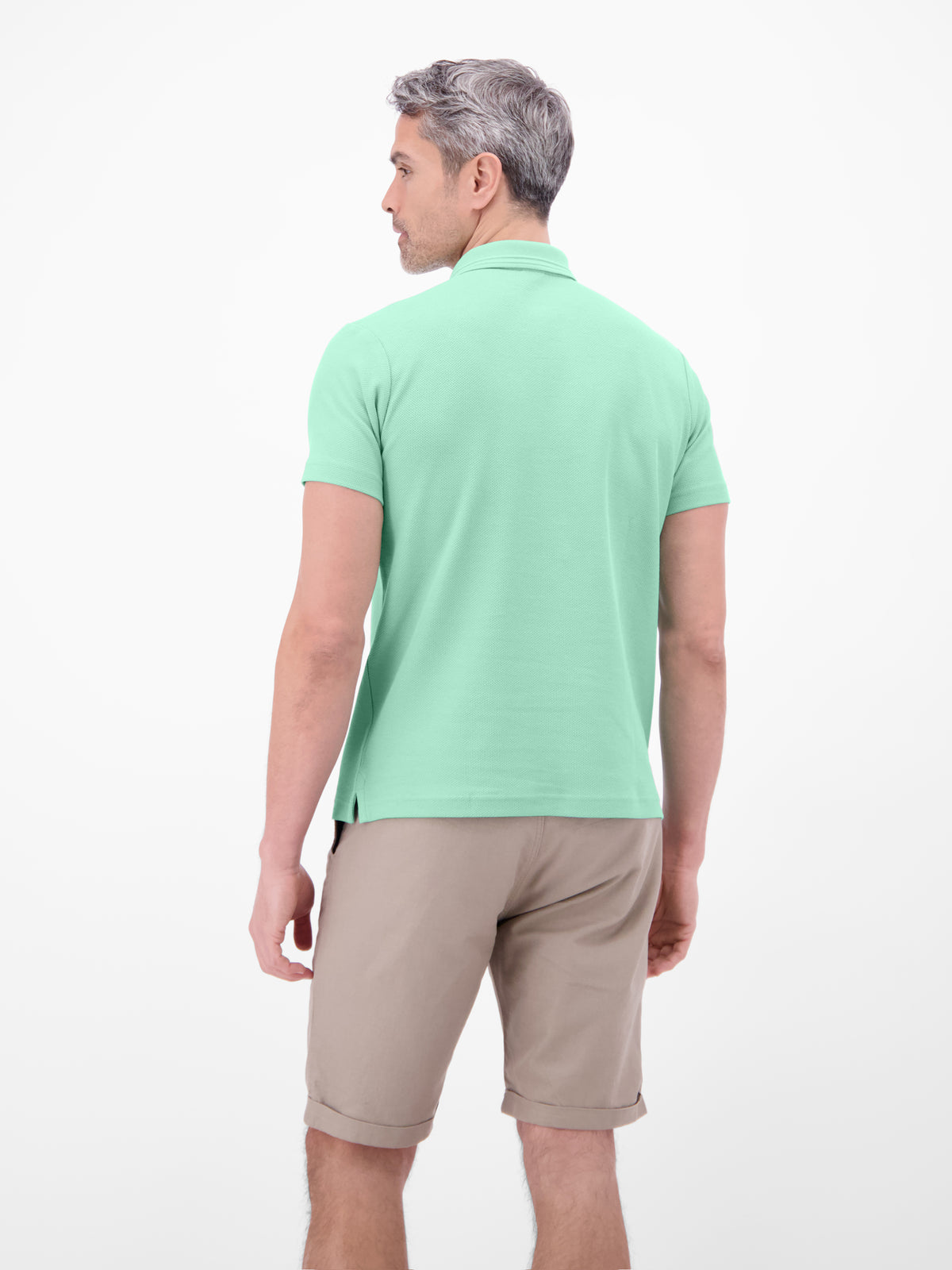 Poloshirt mit Waffelstruktur aus 100 % Baumwolle - Polo Shirt Kurzarm