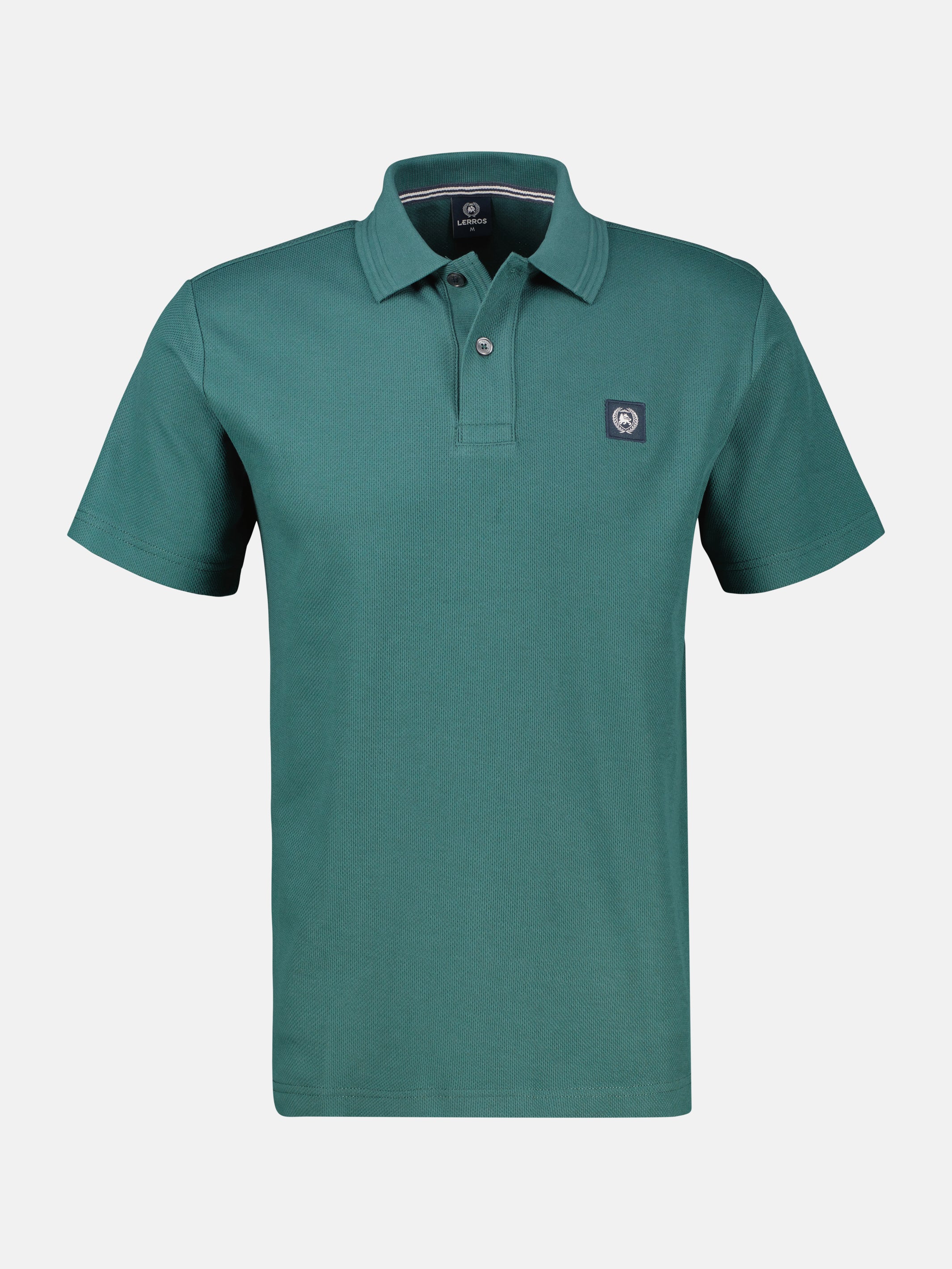 Poloshirt mit Waffelstruktur aus 100 % Baumwolle - Polo Shirt Kurzarm